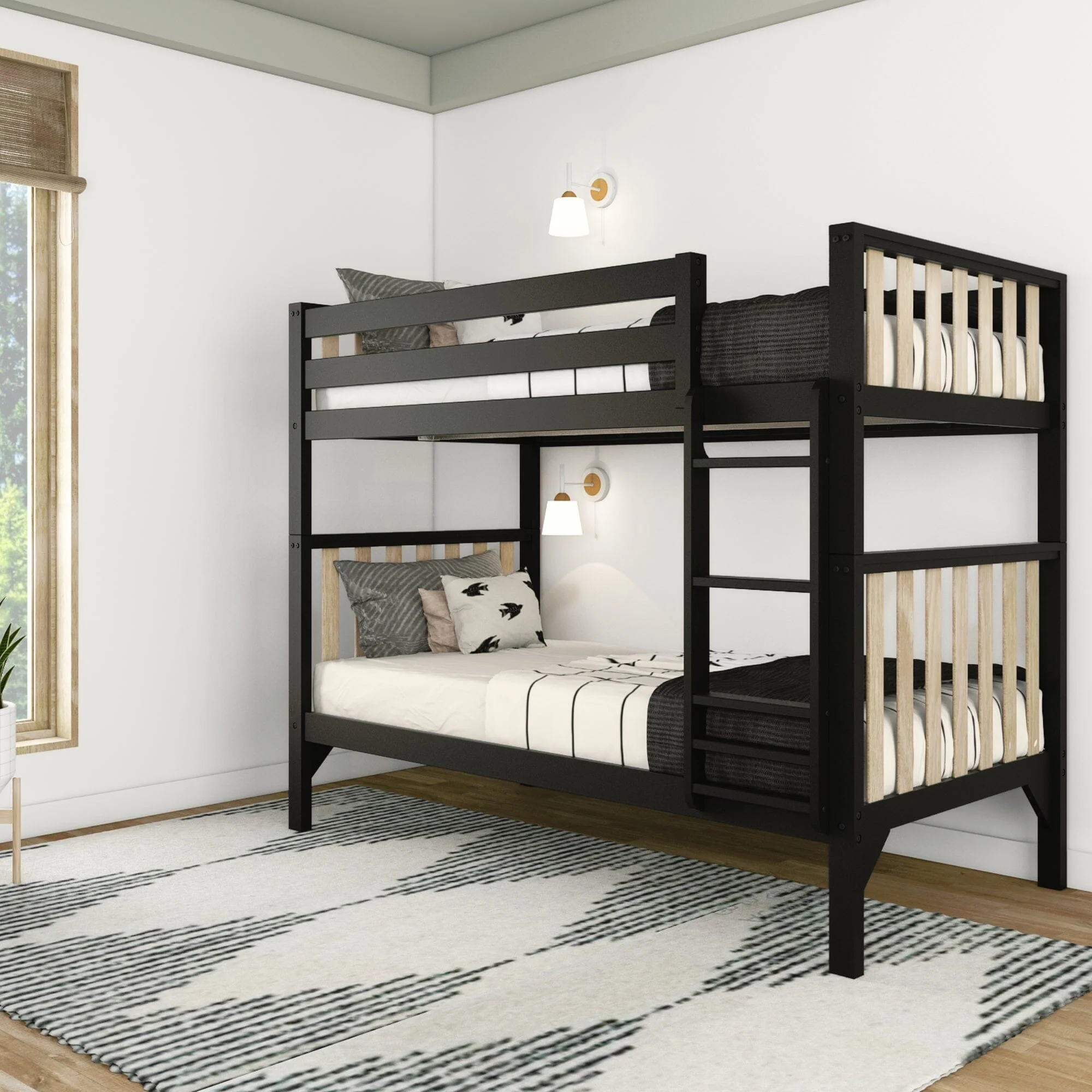 Scandinavian Twin Over Twin Bunk Bed - Image 4