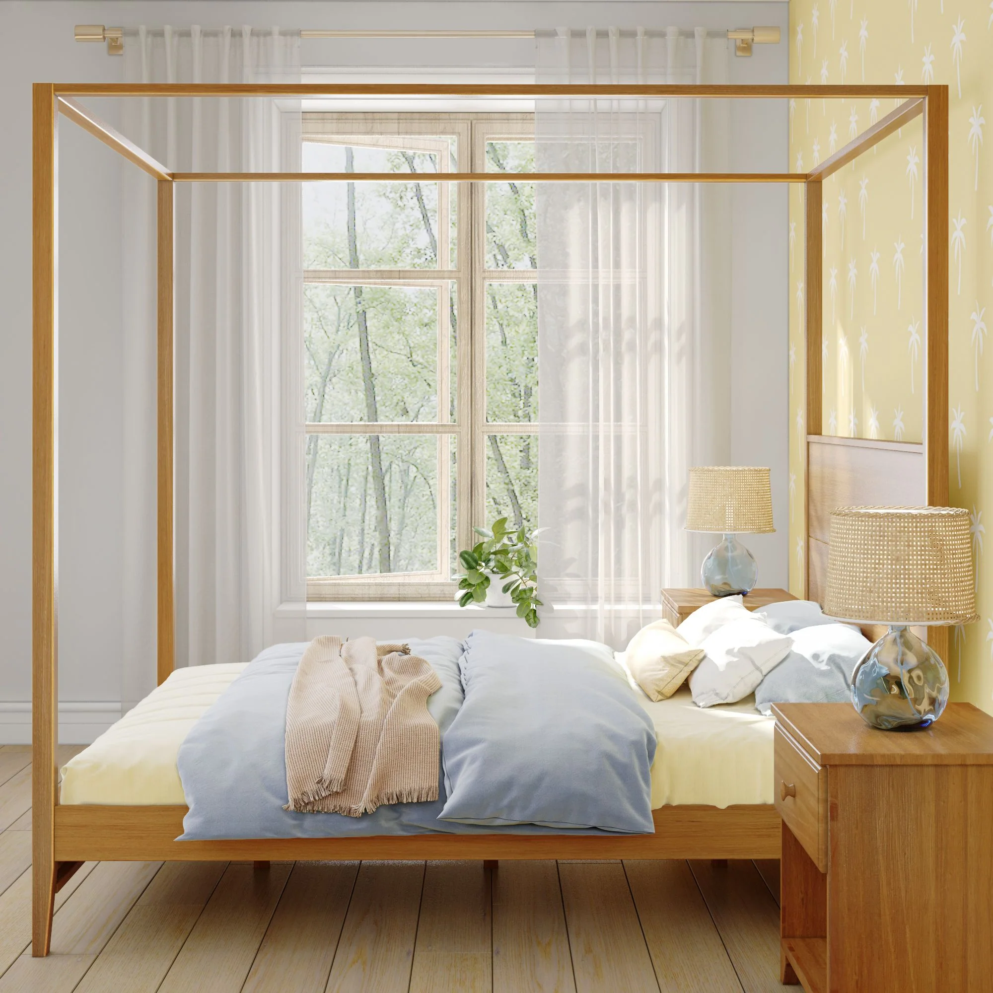 Dylan Queen Canopy Bed - Image 22