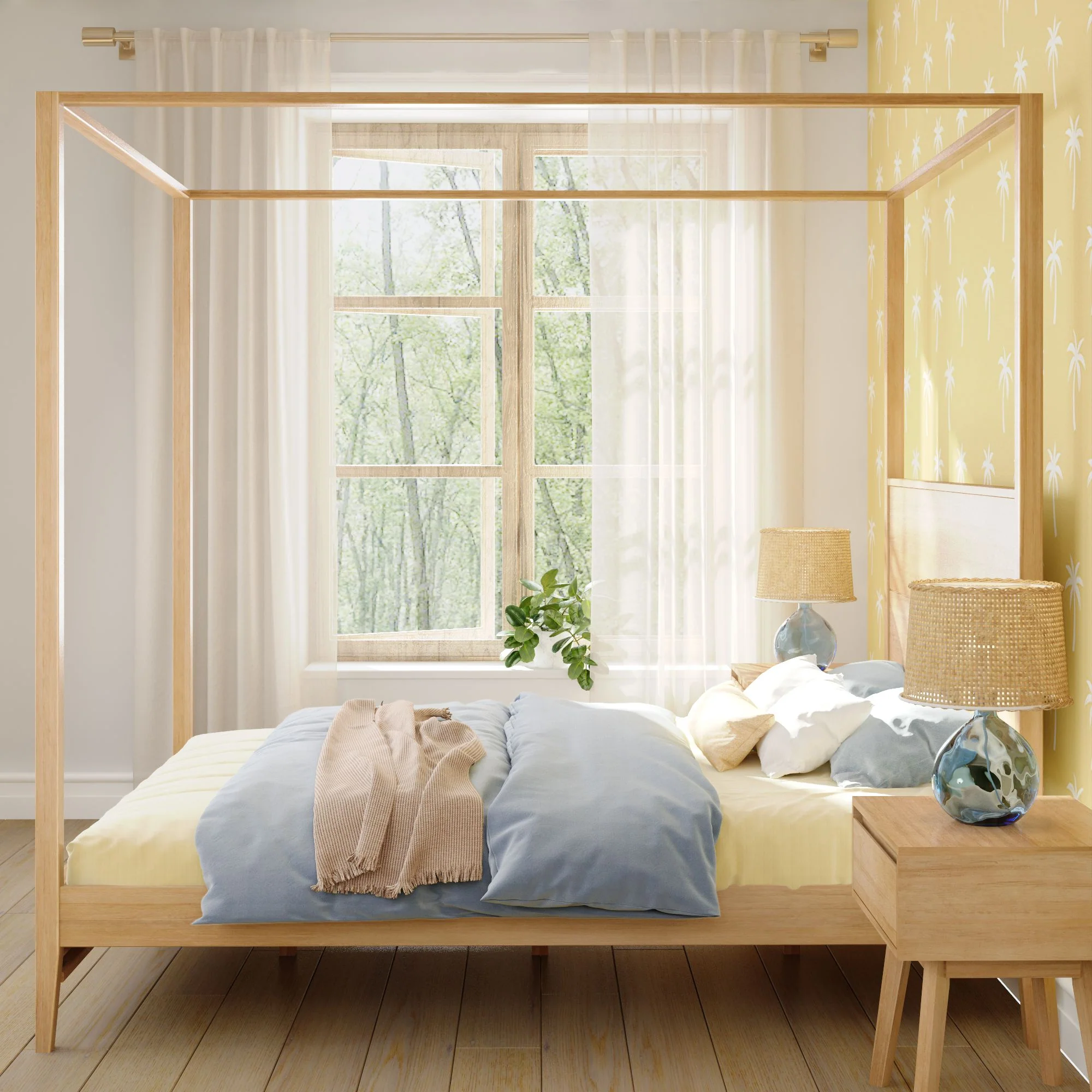 Dylan Queen Canopy Bed - Image 23