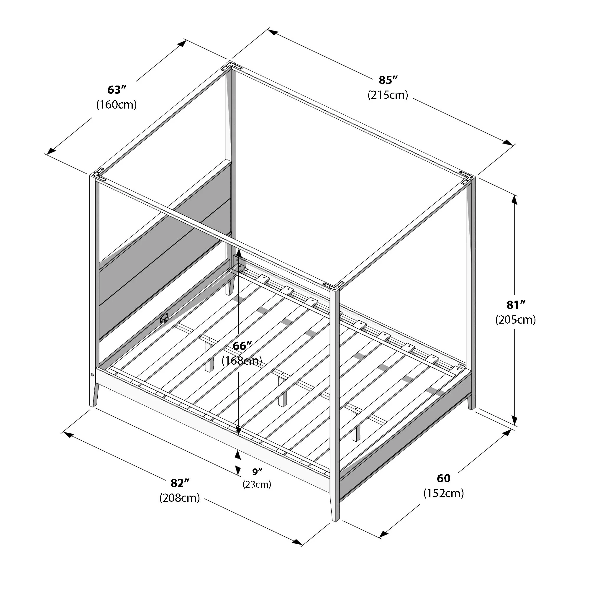 Dylan Queen Canopy Bed - Image 25
