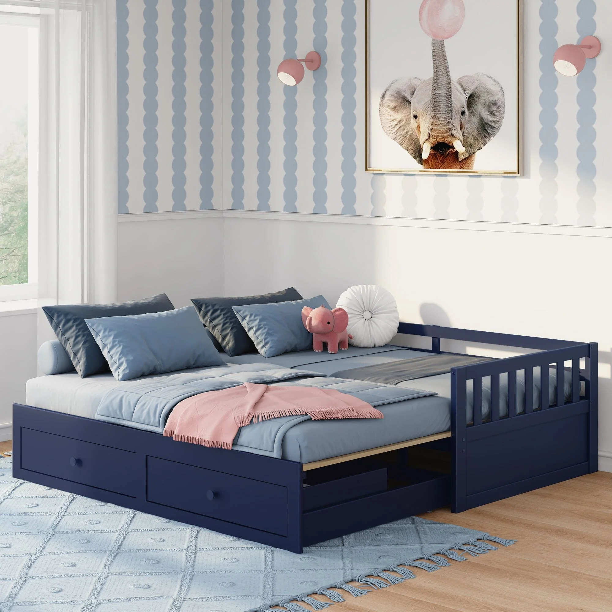 Elizabeth Twin to King Daybed With Storage Drawers - Image 12