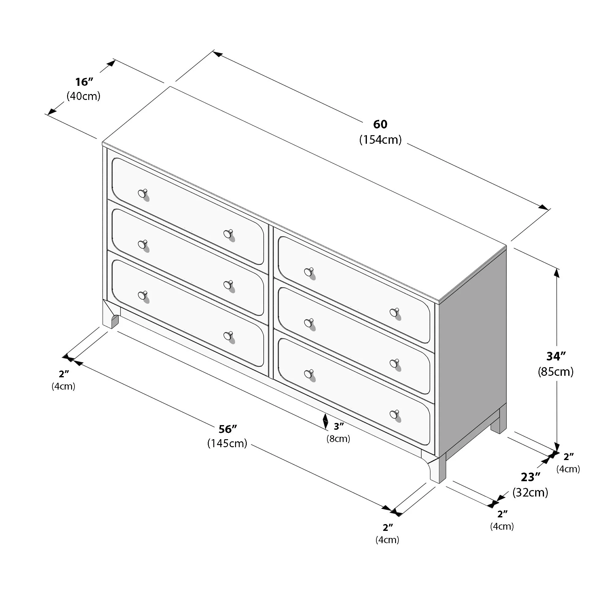 Ellis 6-Drawer Dresser - Image 14