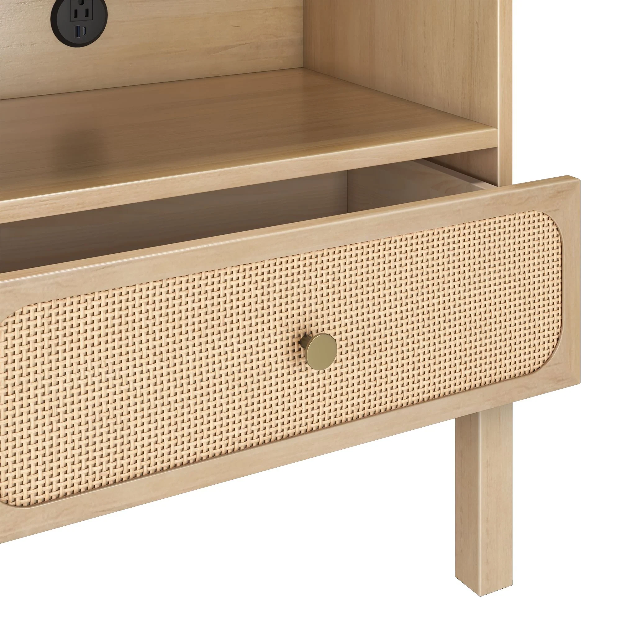 Ellis Nightstand With Charging Station - Image 15