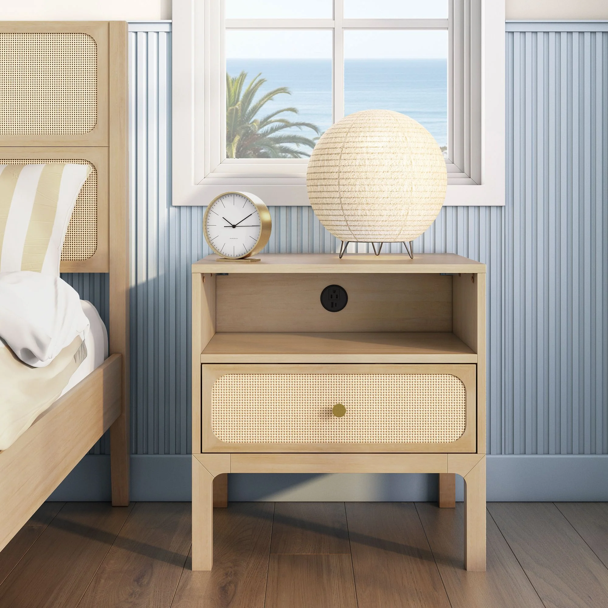 Ellis Nightstand With Charging Station - Image 3