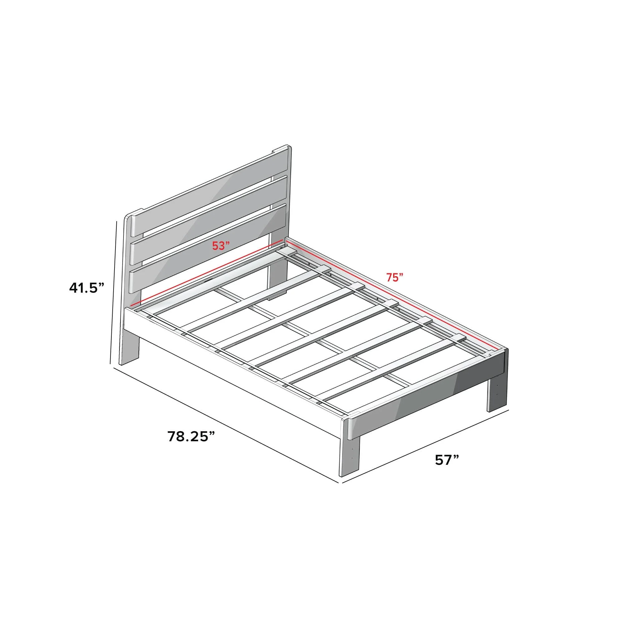 Modern Farmhouse Full Plank Bed With Trundle - Image 12