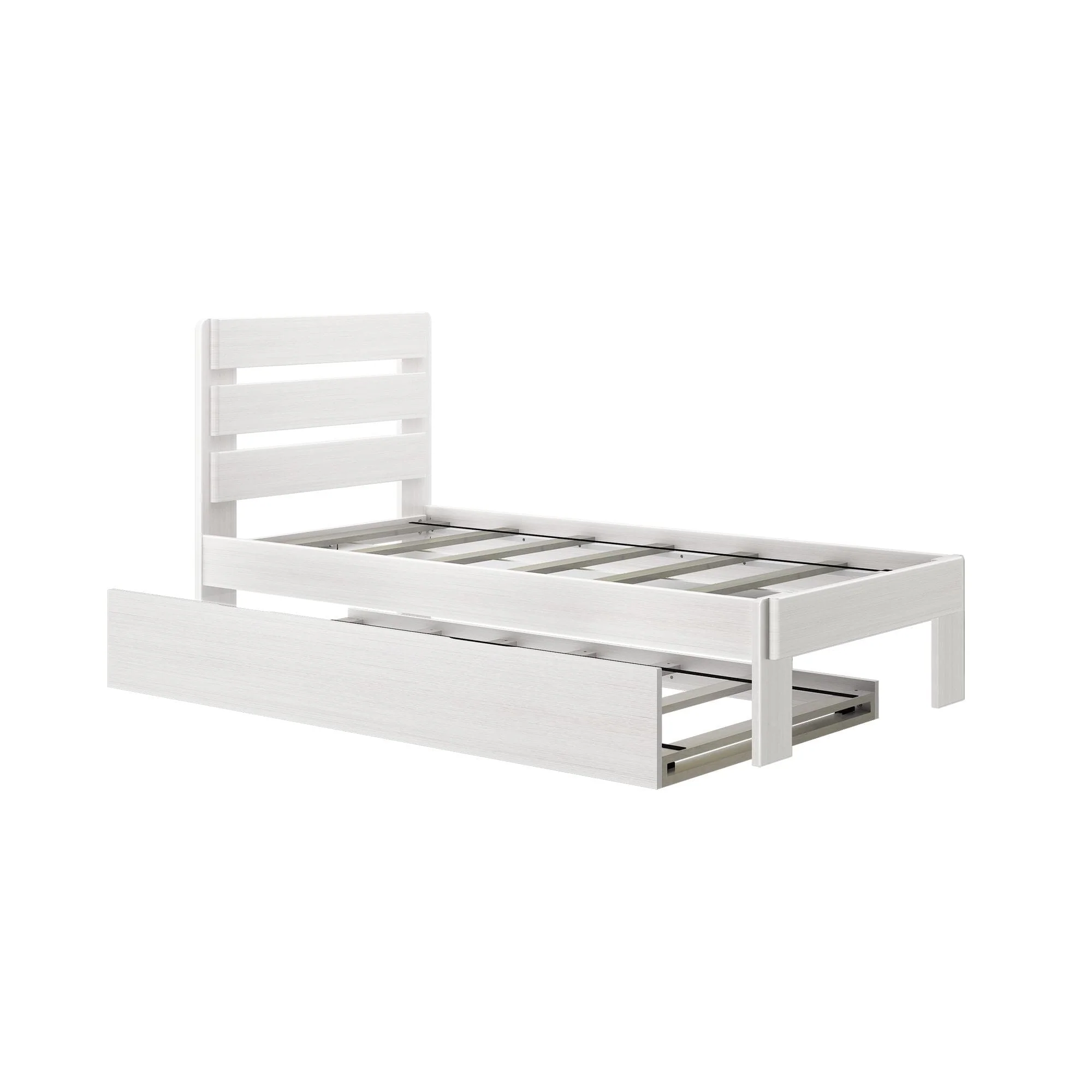 Modern Farmhouse Twin Plank Bed With Trundle - Image 3