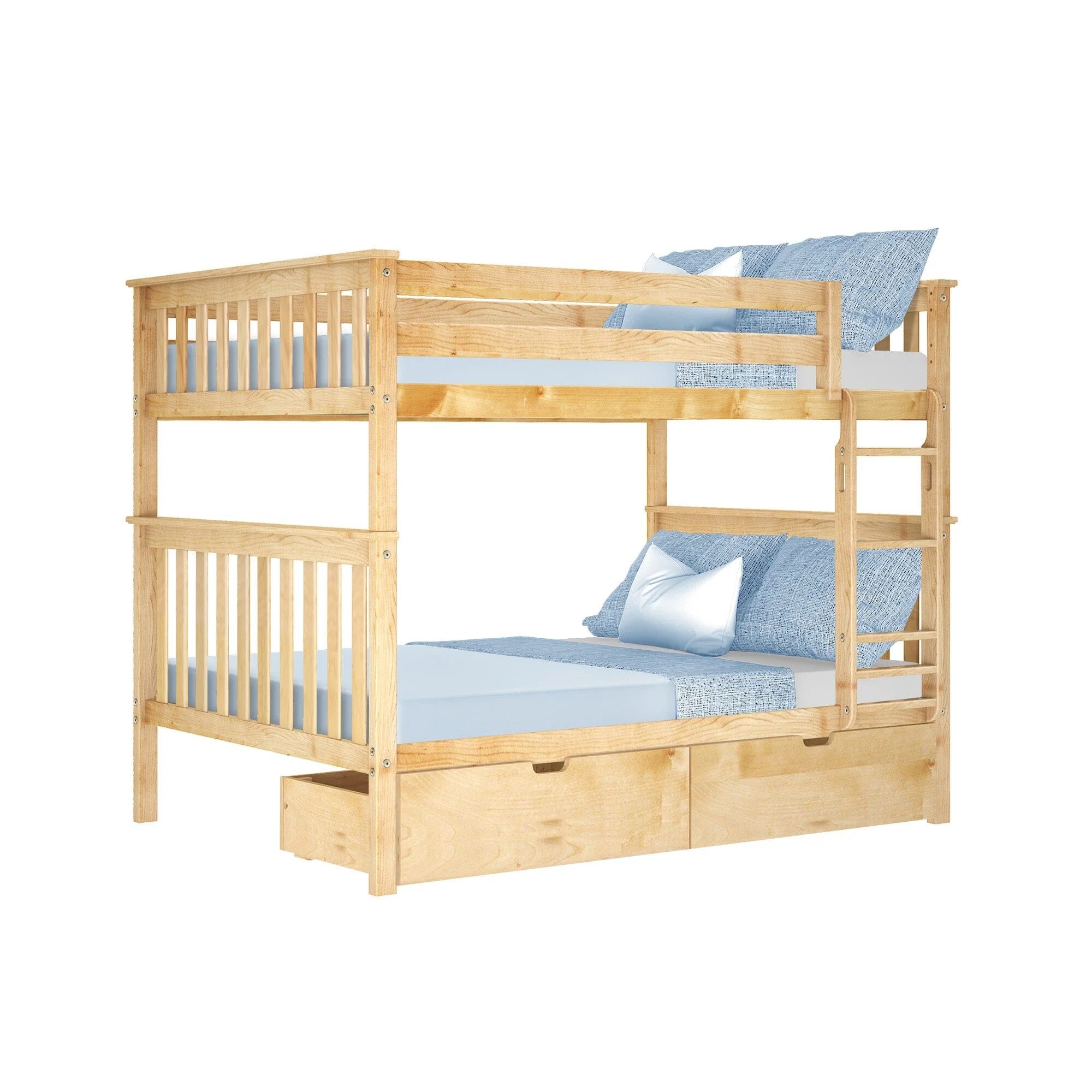Full Over Full Bunk Bed With Storage Drawers - Image 6