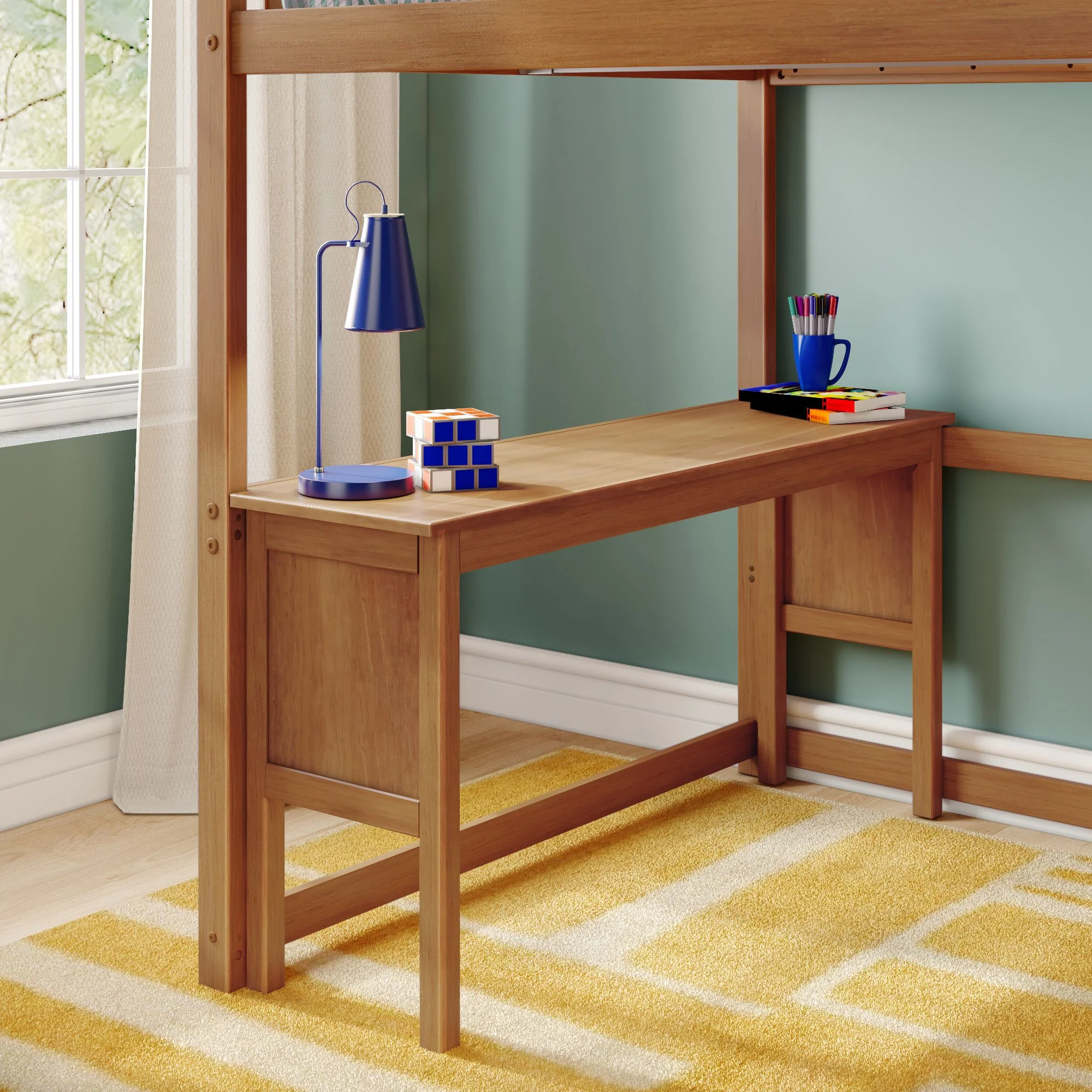 Full Loft Bed With Desk & Stairs - Image 21