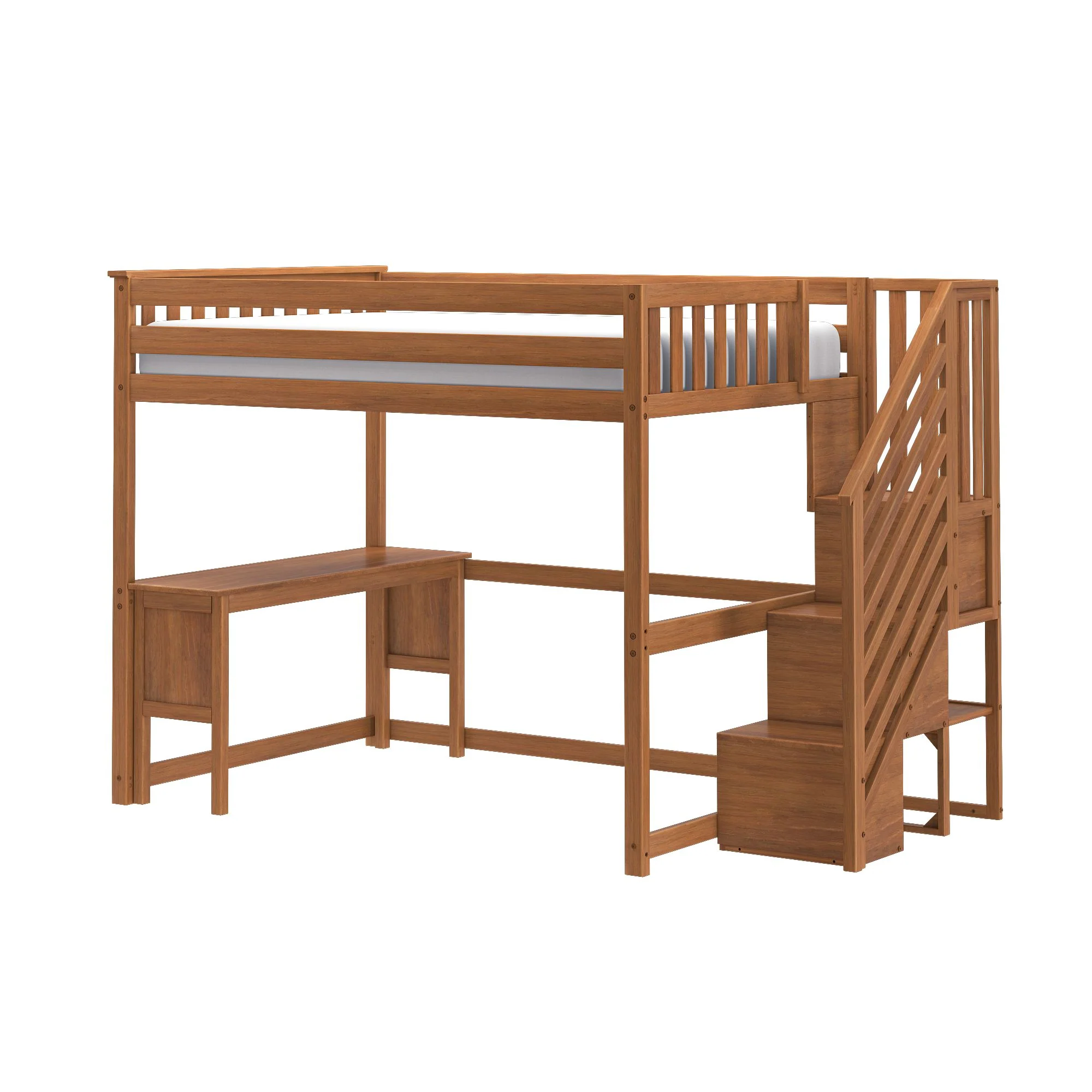 Full Loft Bed With Desk & Stairs - Image 9