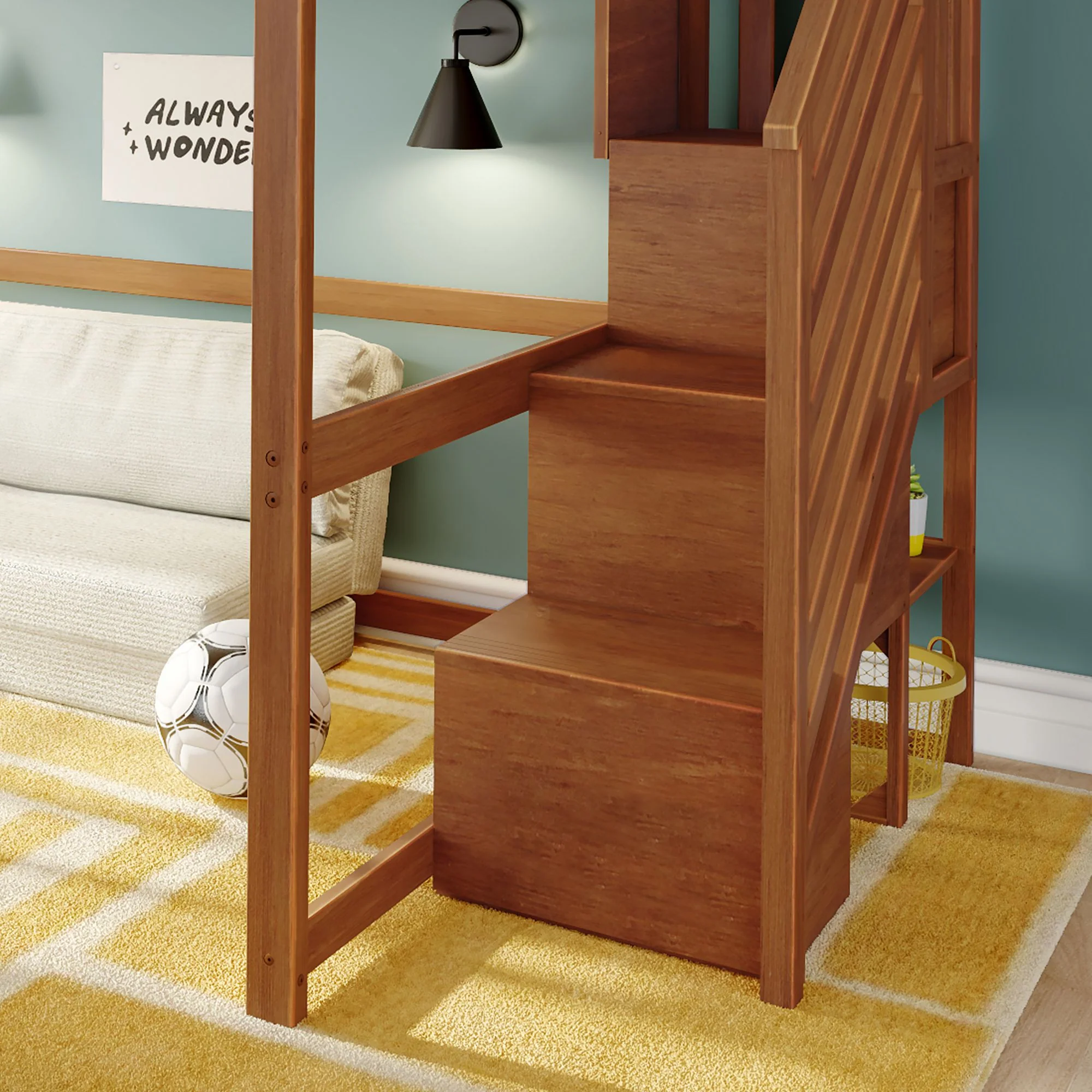 Full Loft Bed With Stairs - Image 14