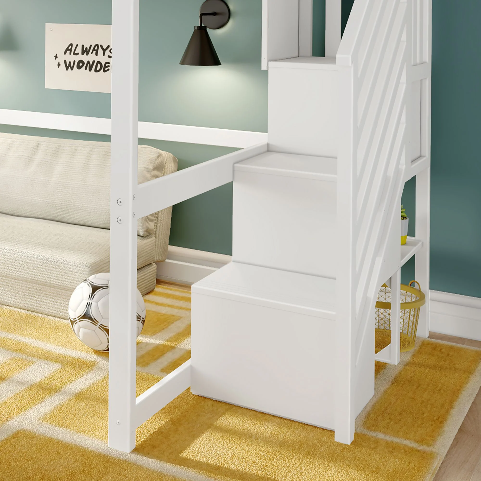 Full Loft Bed With Stairs - Image 15
