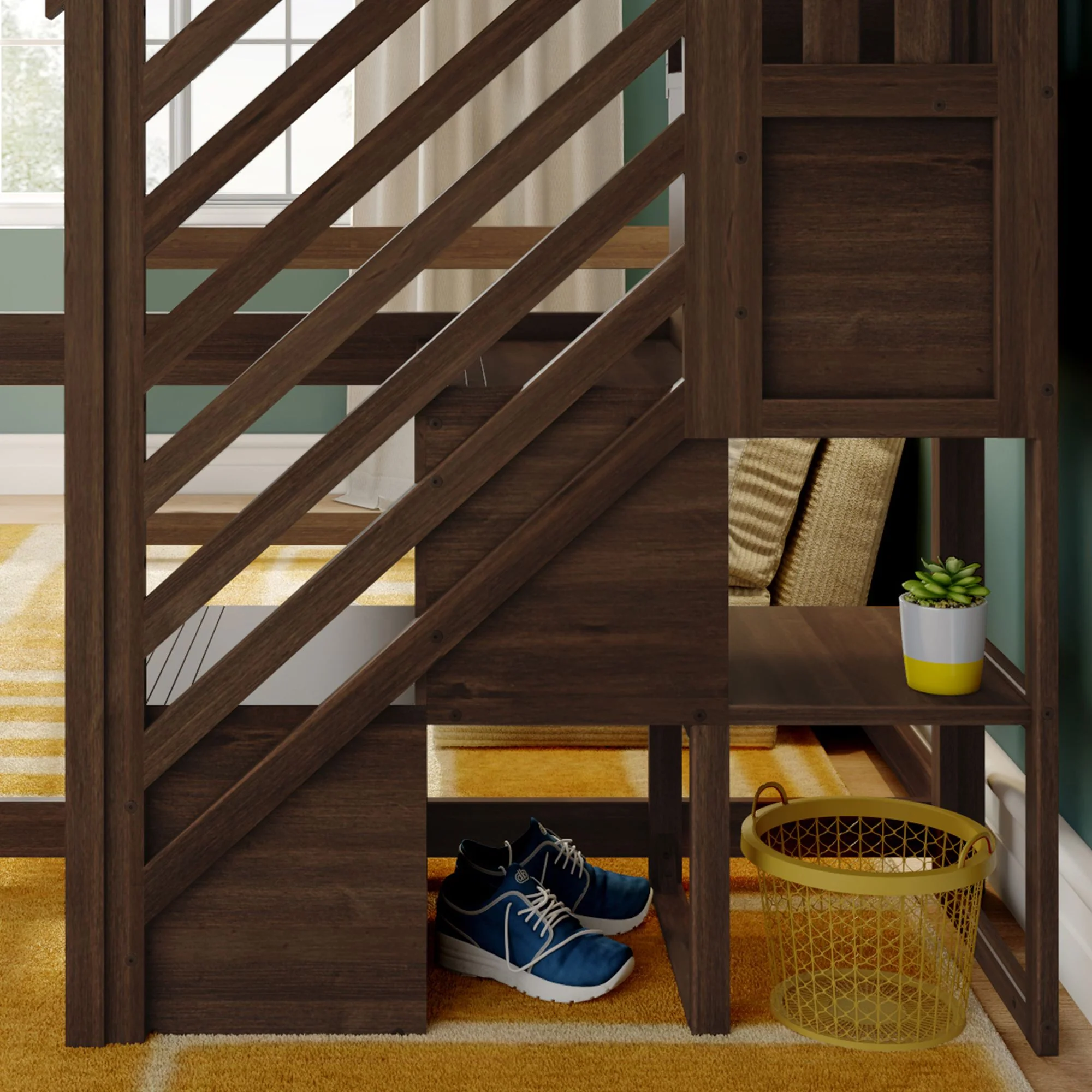 Full Loft Bed With Stairs - Image 19