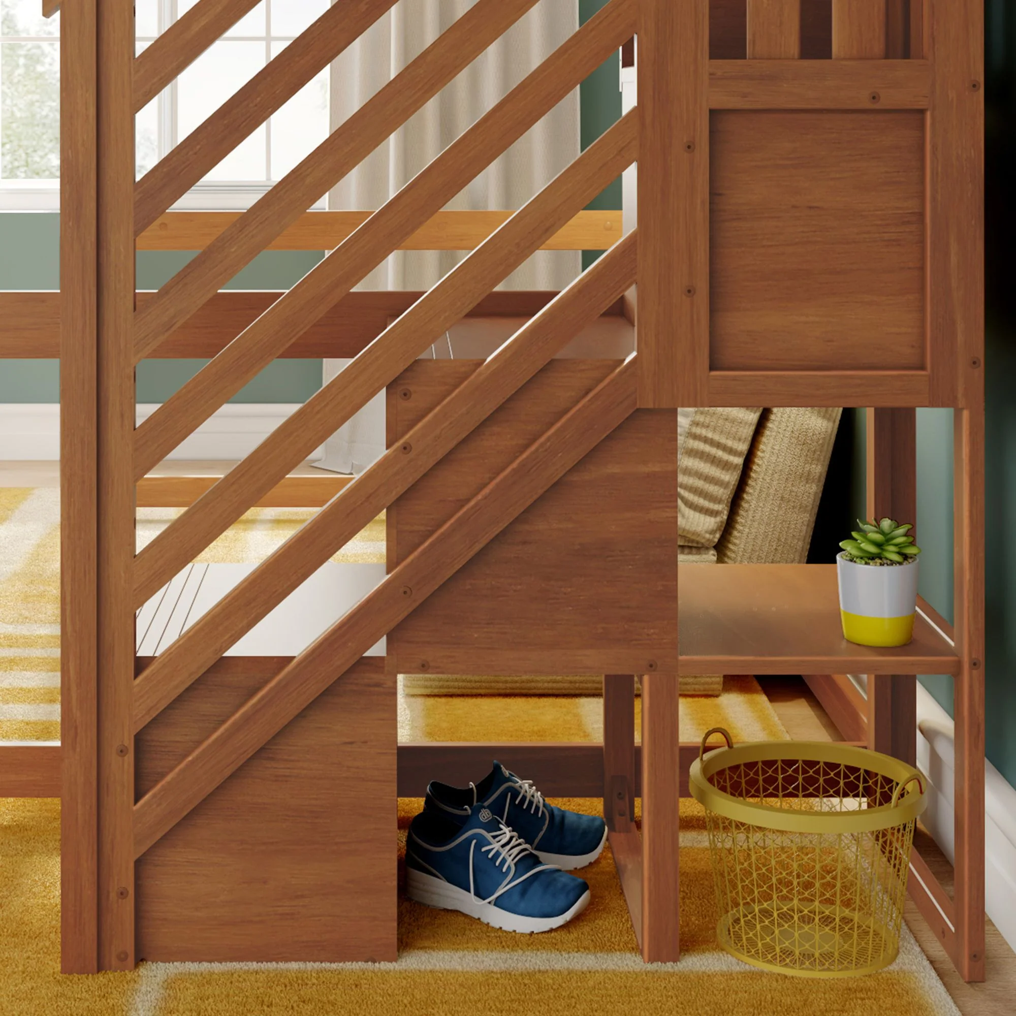 Full Loft Bed With Stairs - Image 20