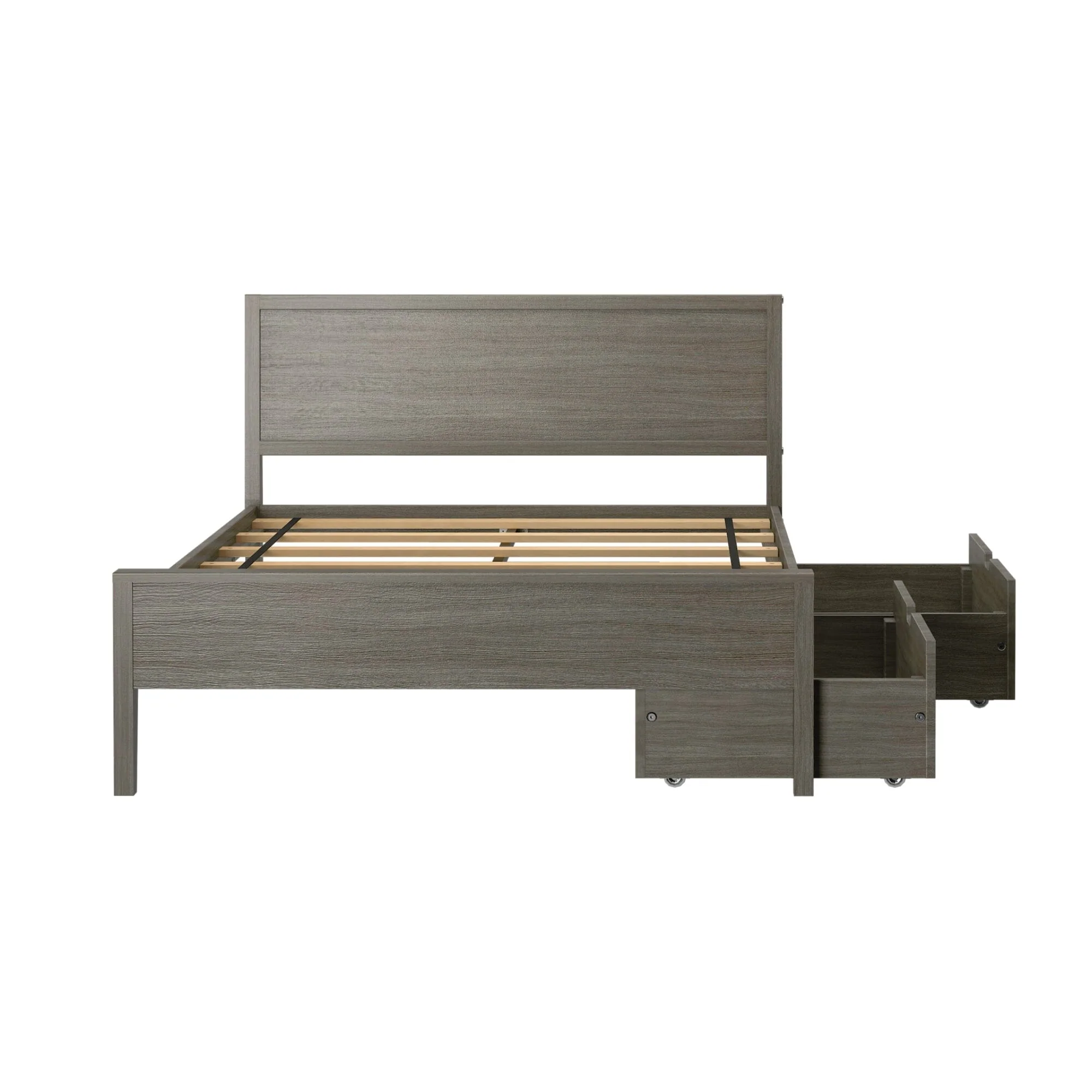 Full Panel Bed With Storage Drawers - Image 12