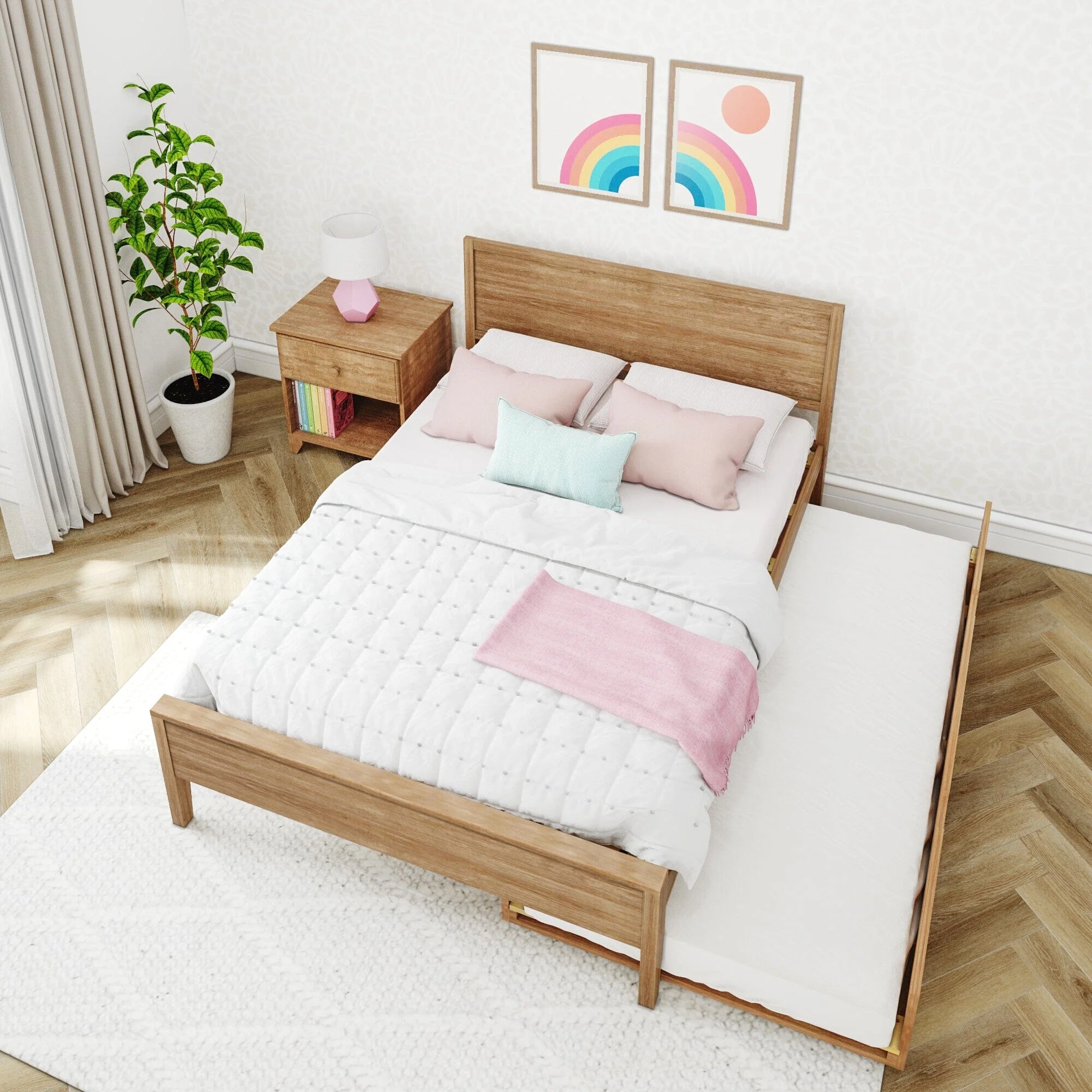 Full Panel Bed With Trundle - Image 18