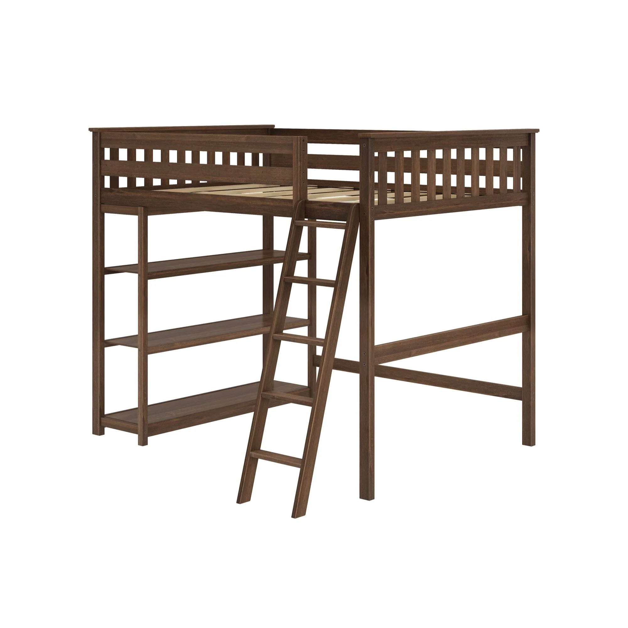 Full Loft Bed With Bookcase - Image 11