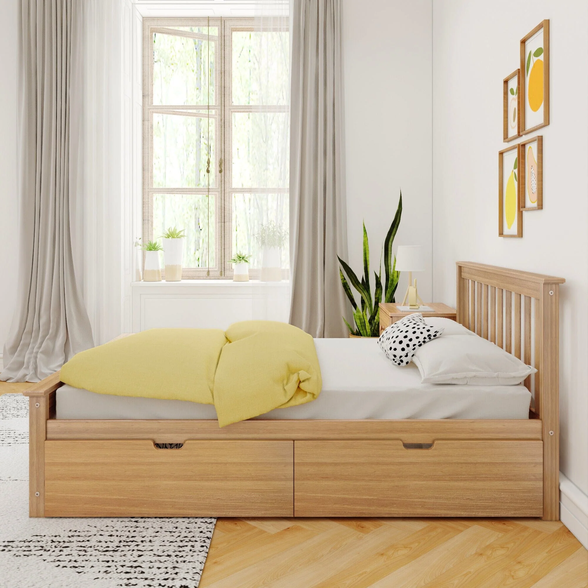 Full Slatted Bed With Storage Drawers - Image 10