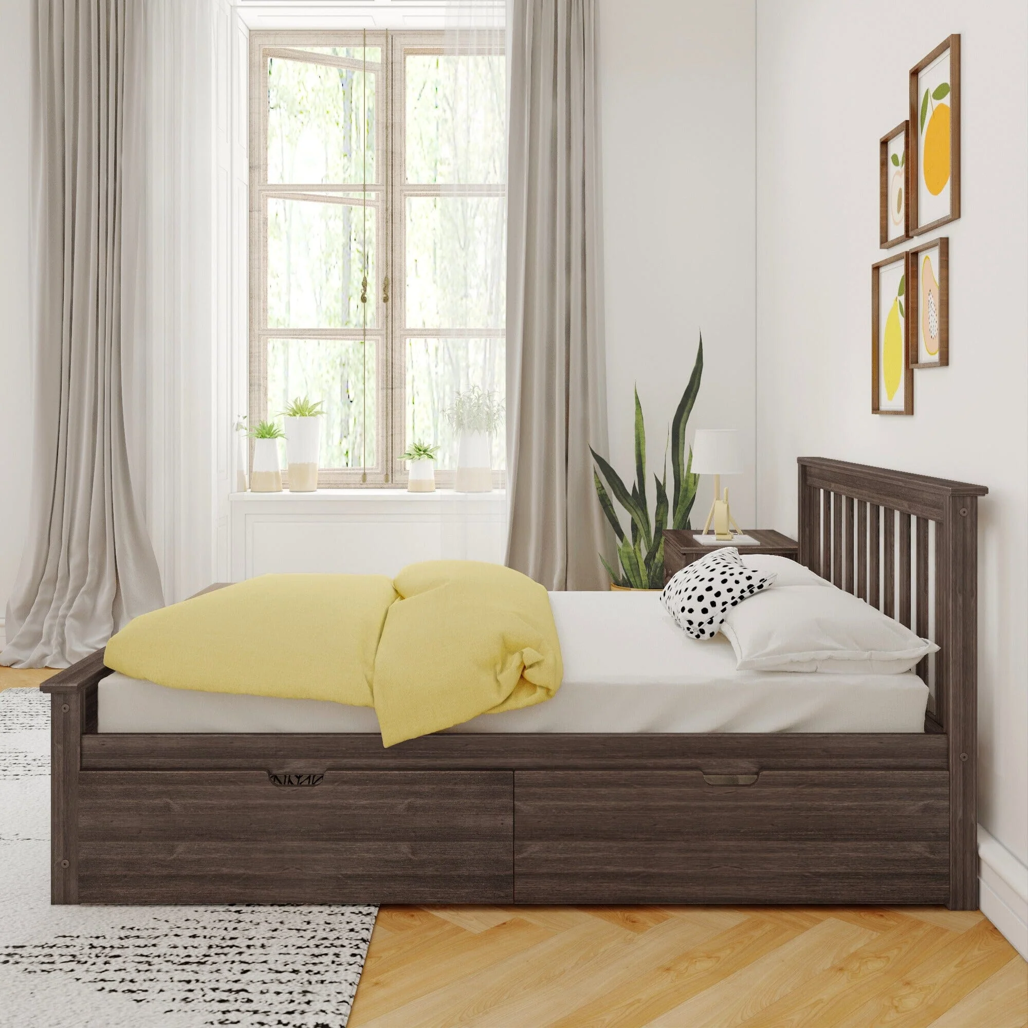Full Slatted Bed With Storage Drawers - Image 11
