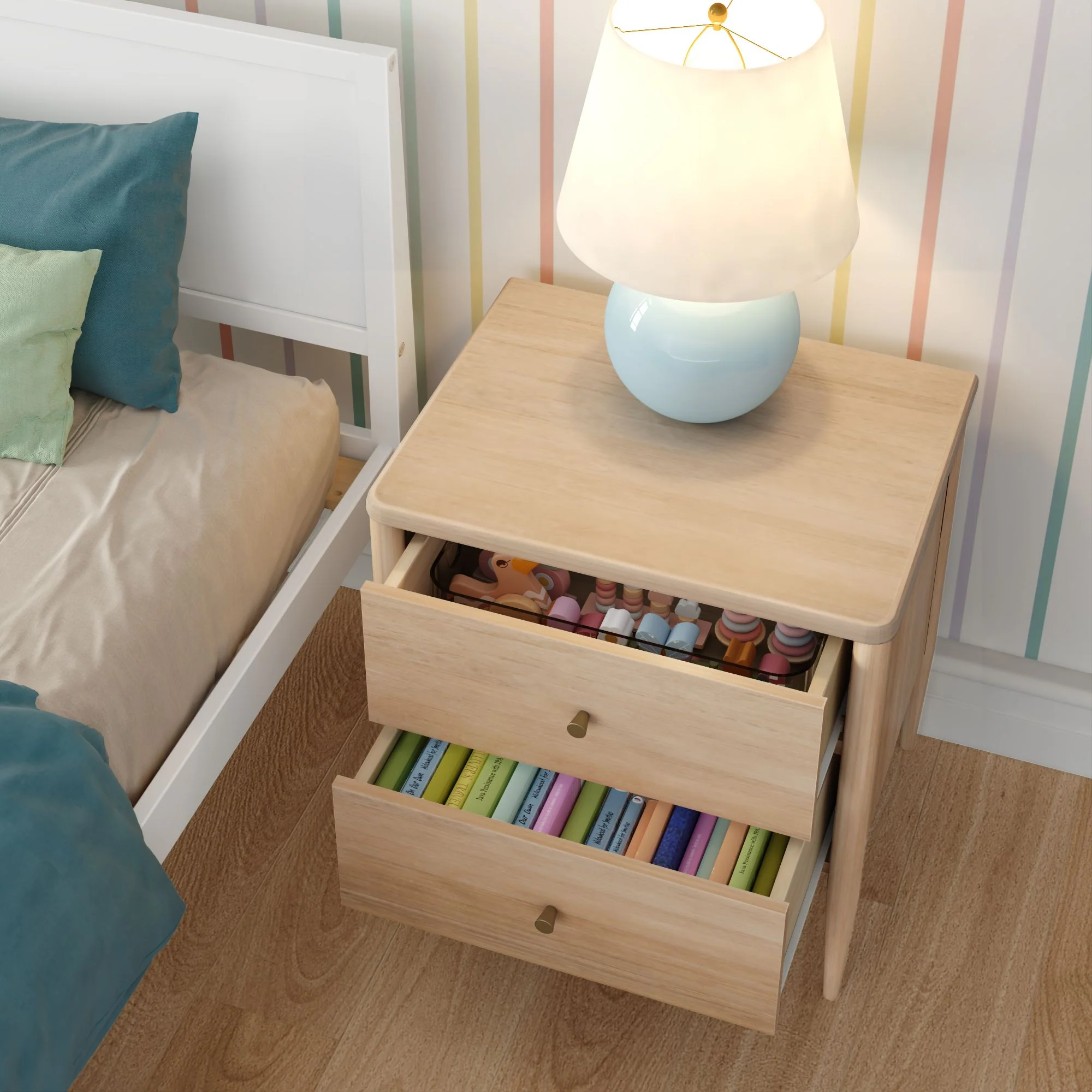 Hudson 2-Drawer Nightstand - Image 12