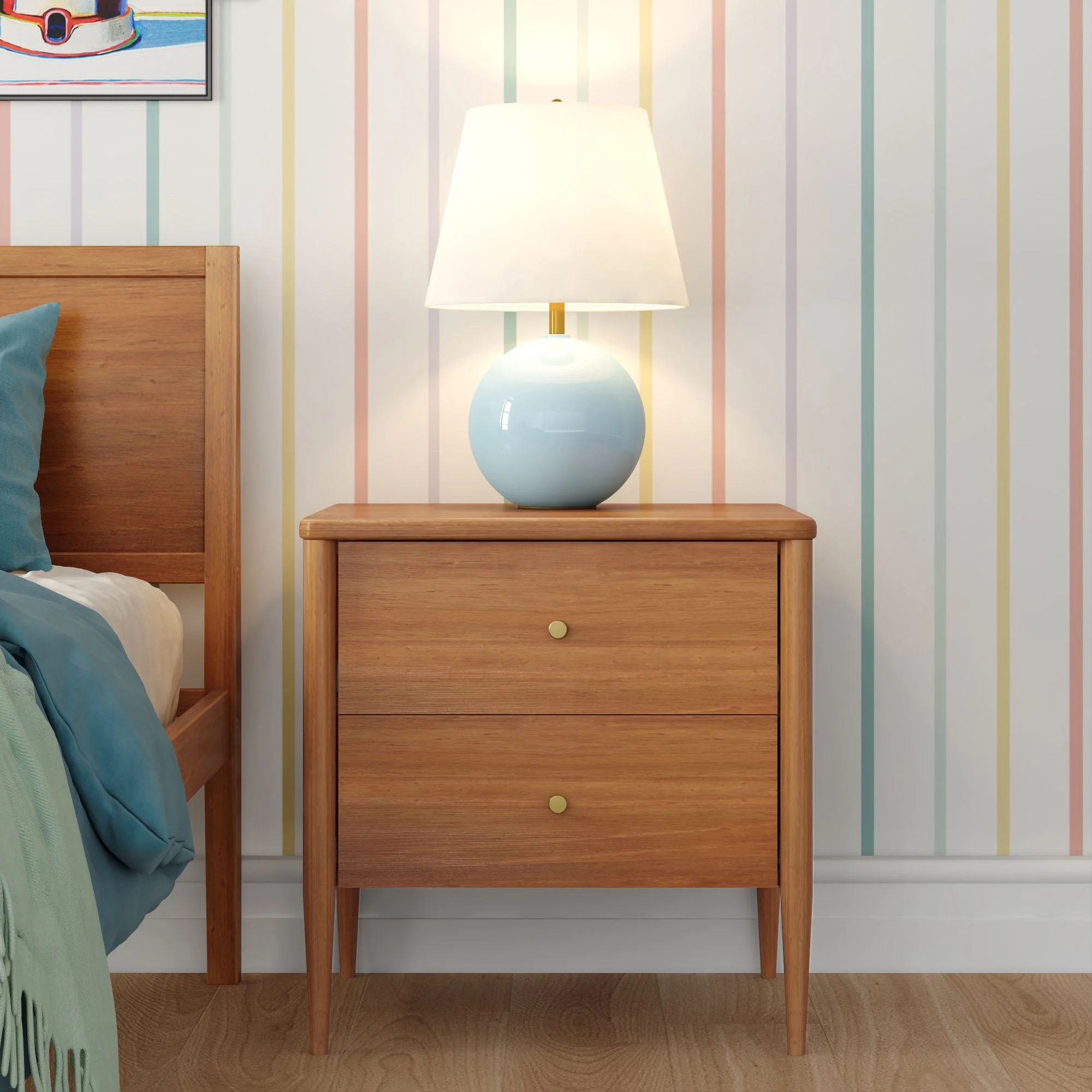 Hudson 2-Drawer Nightstand - Image 3