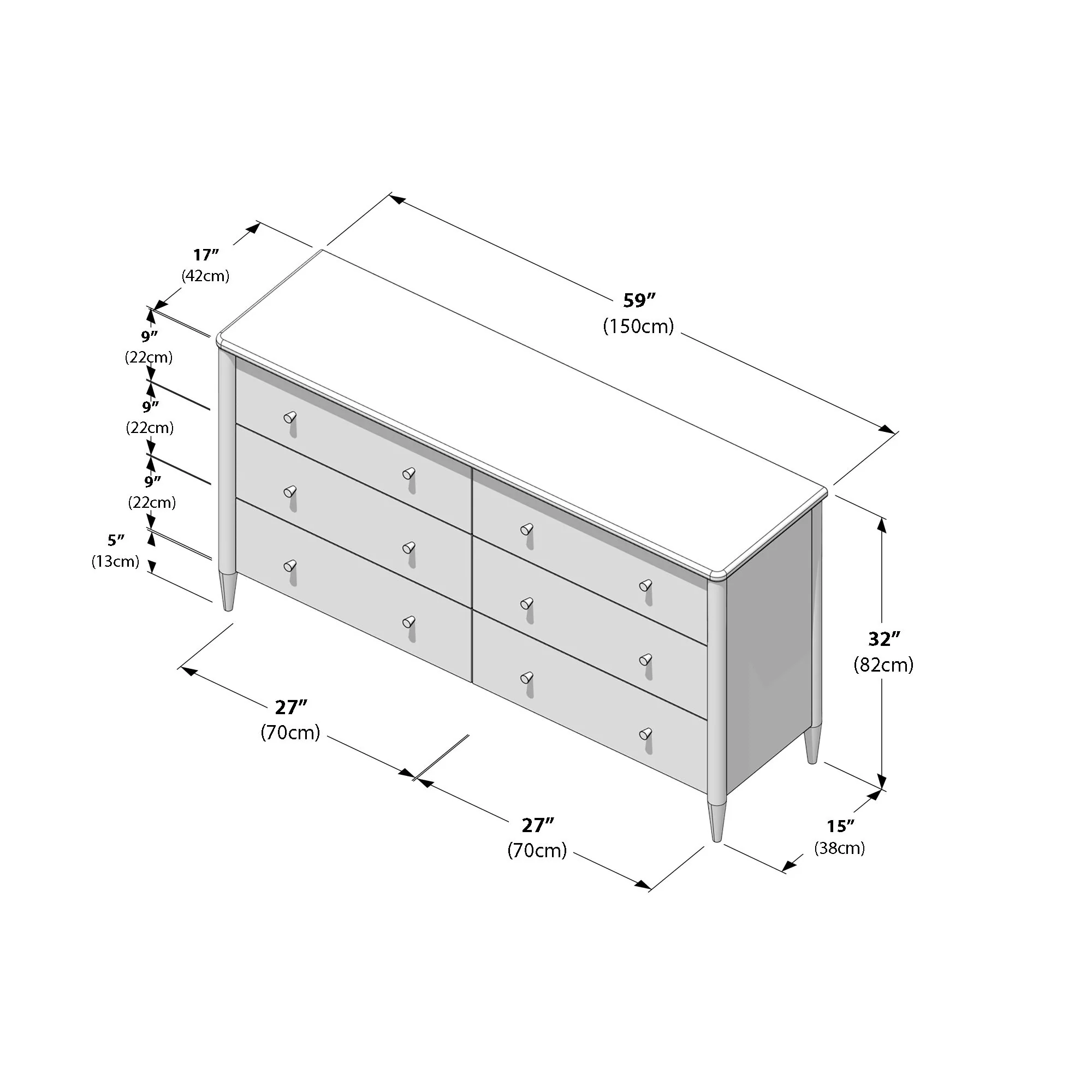 Hudson 6-Drawer Dresser - Image 28