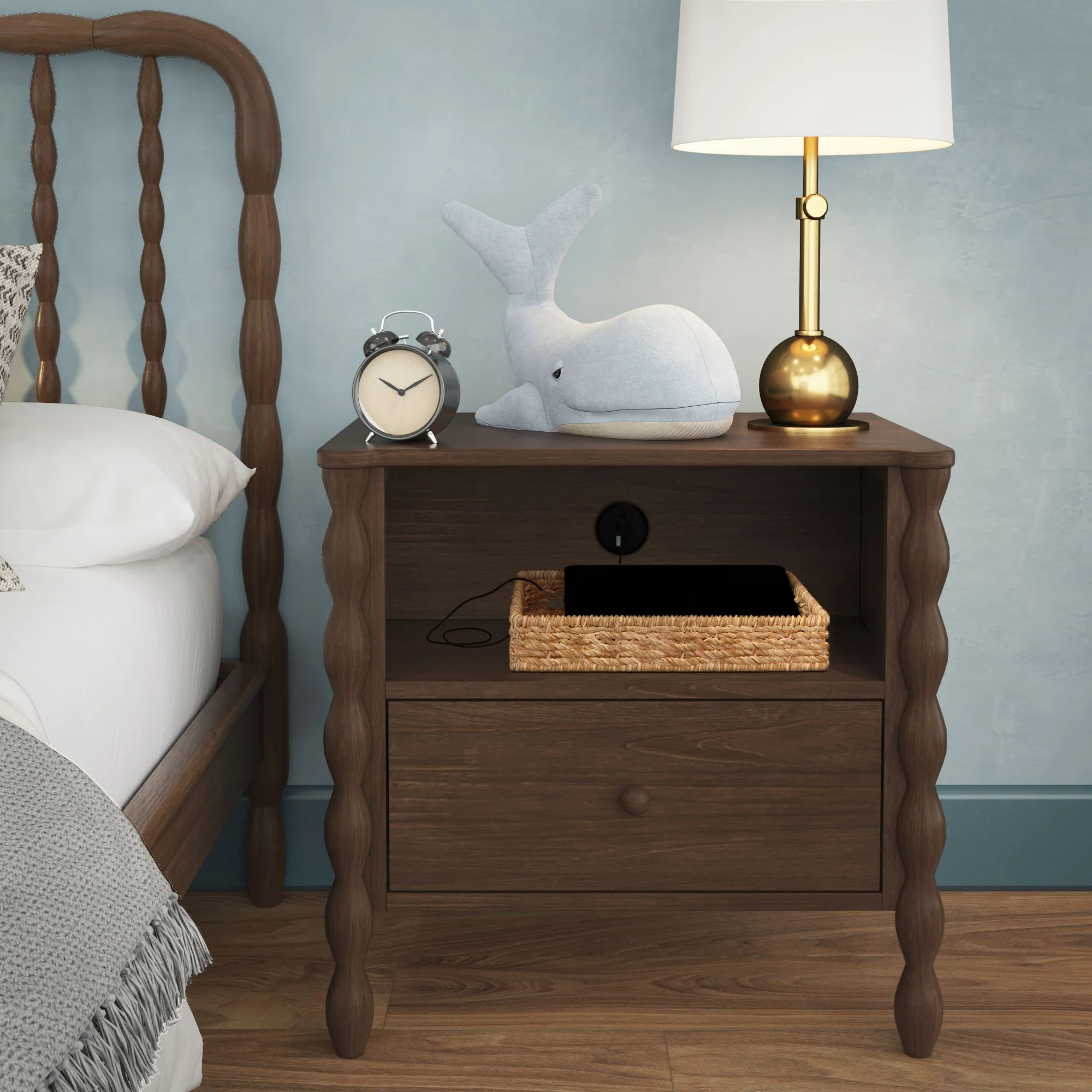 Jenny Nightstand With Charging Station - Image 5