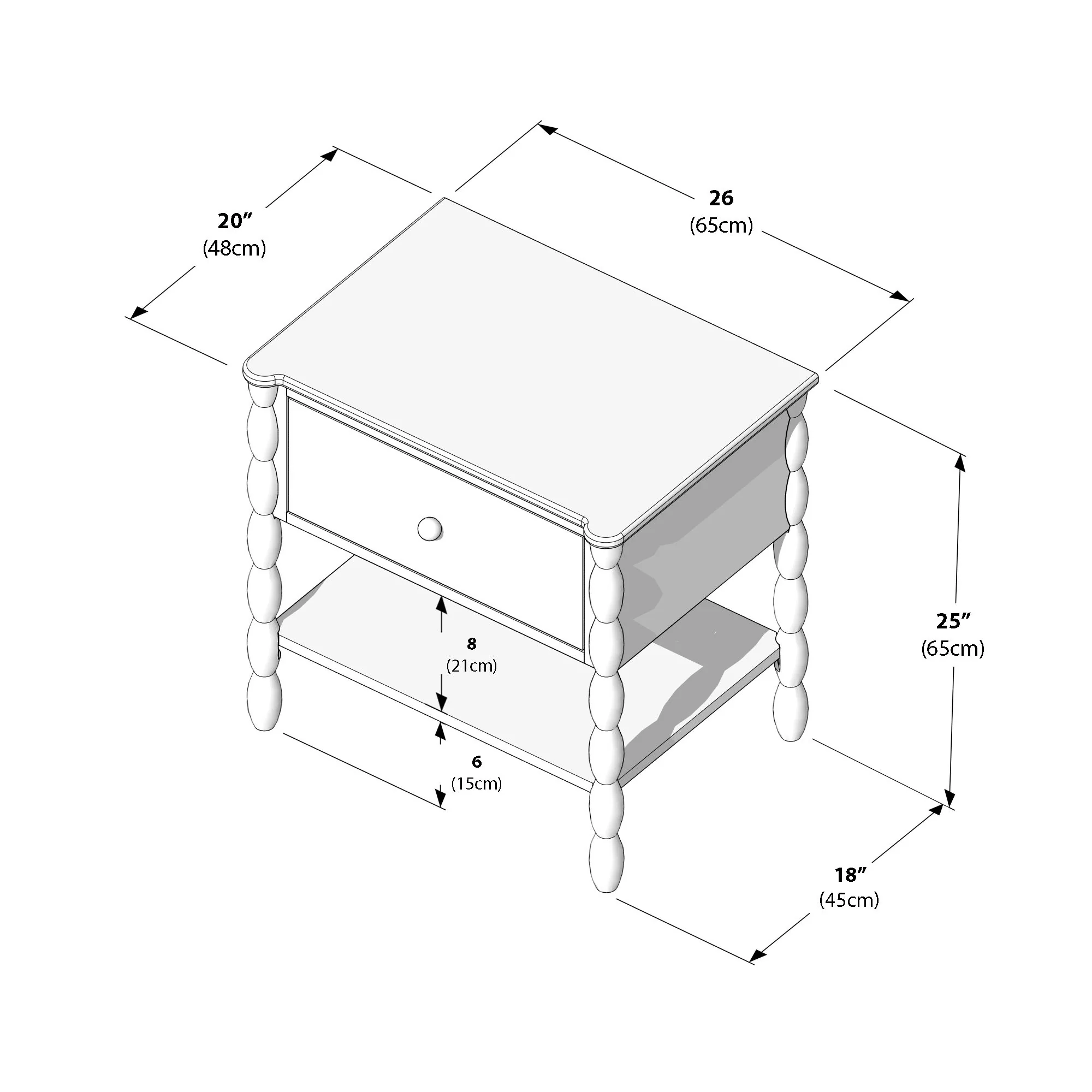 Jenny Nightstand With Shelf - Image 30