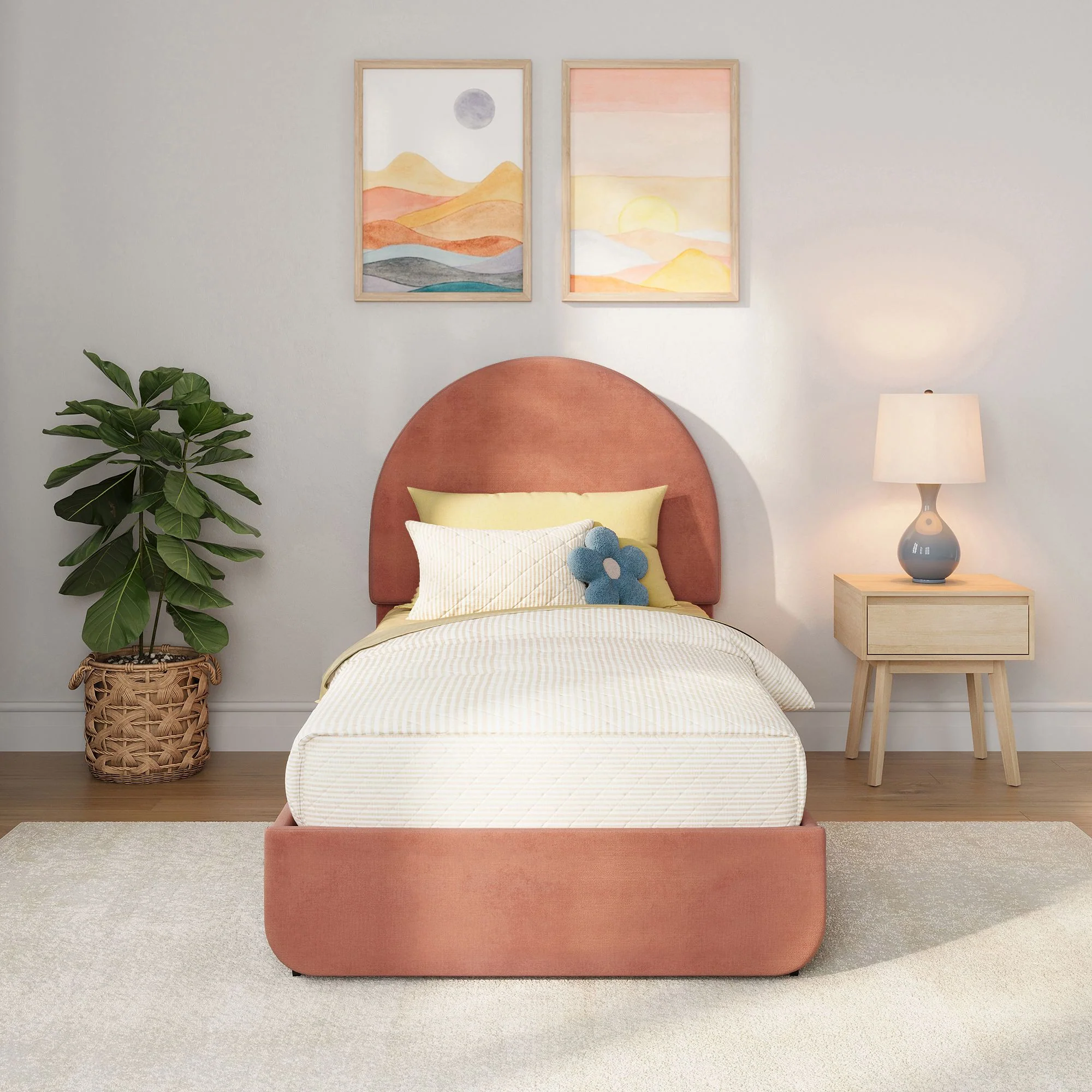 Kenzie Upholstered Twin Bed - Image 8