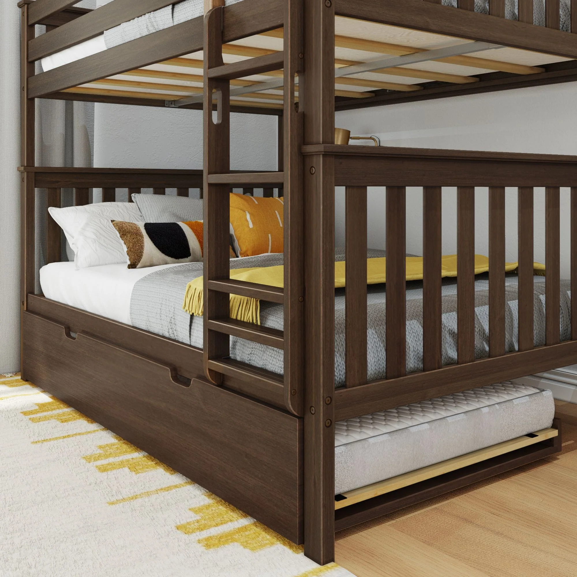 Full Over Full Bunk Bed With Trundle - Image 34