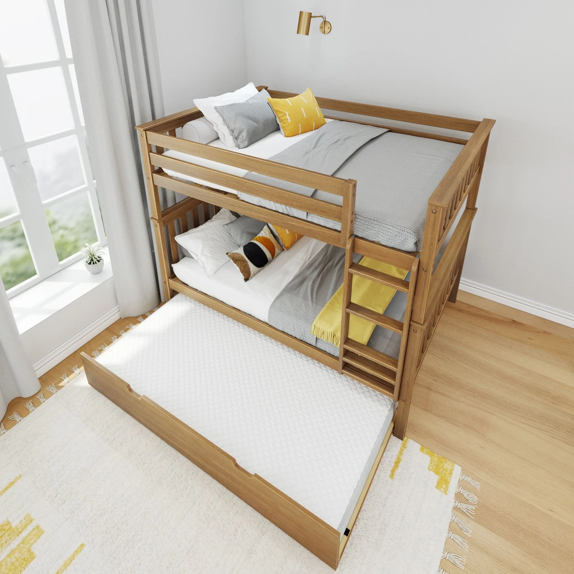 Full Over Full Bunk Bed With Trundle - Image 35