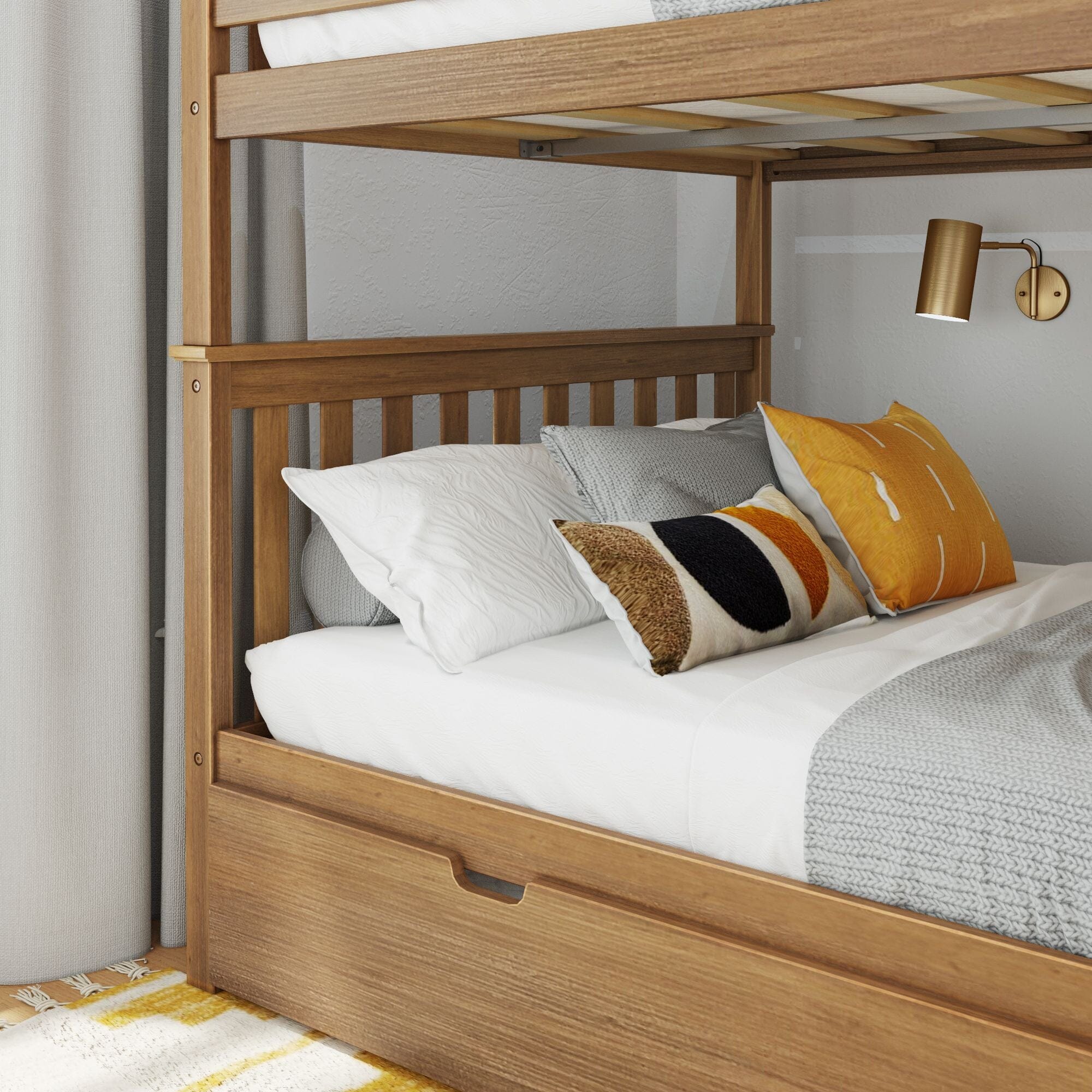 Full Over Full Bunk Bed With Trundle - Image 37