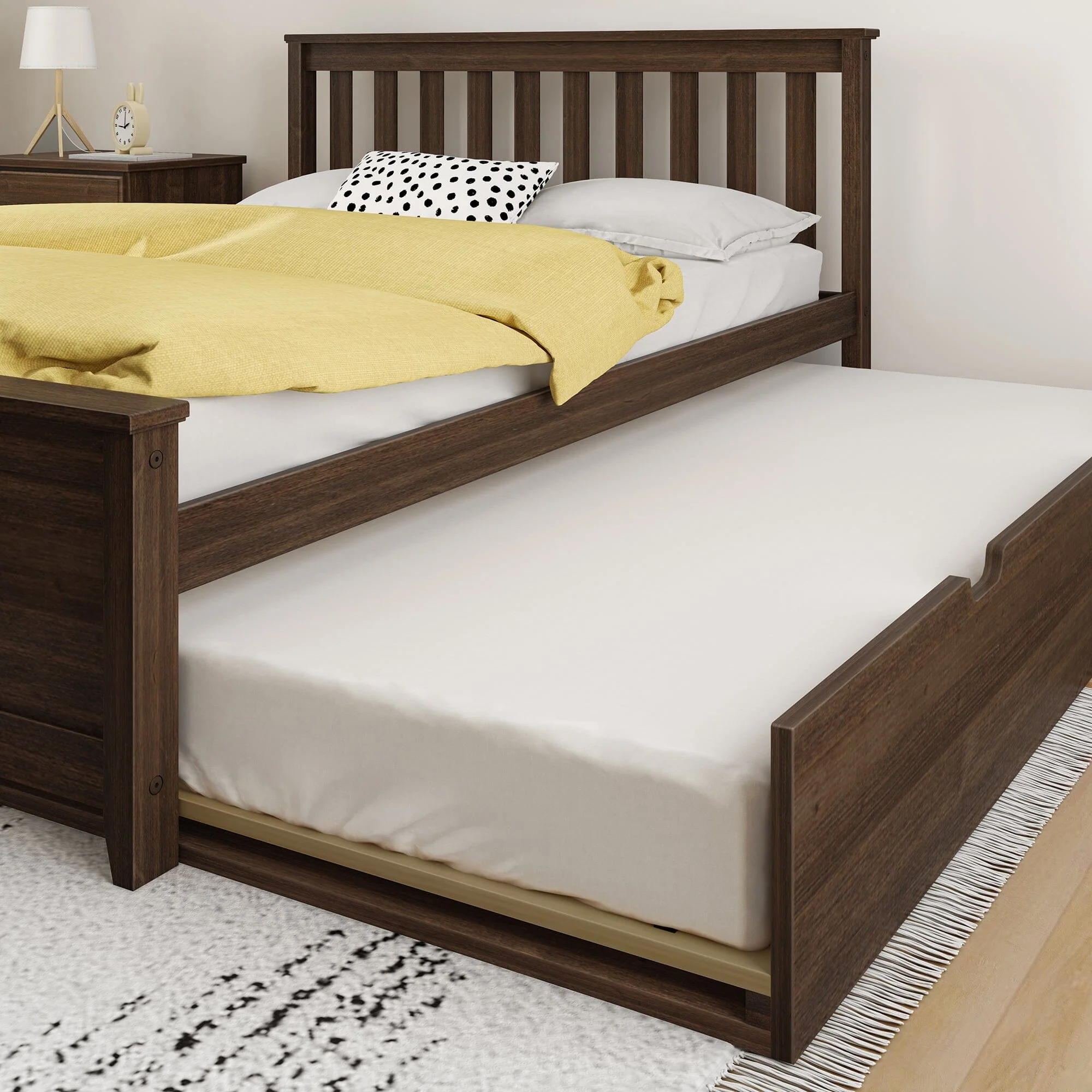 Full Slatted Bed With Trundle - Image 11