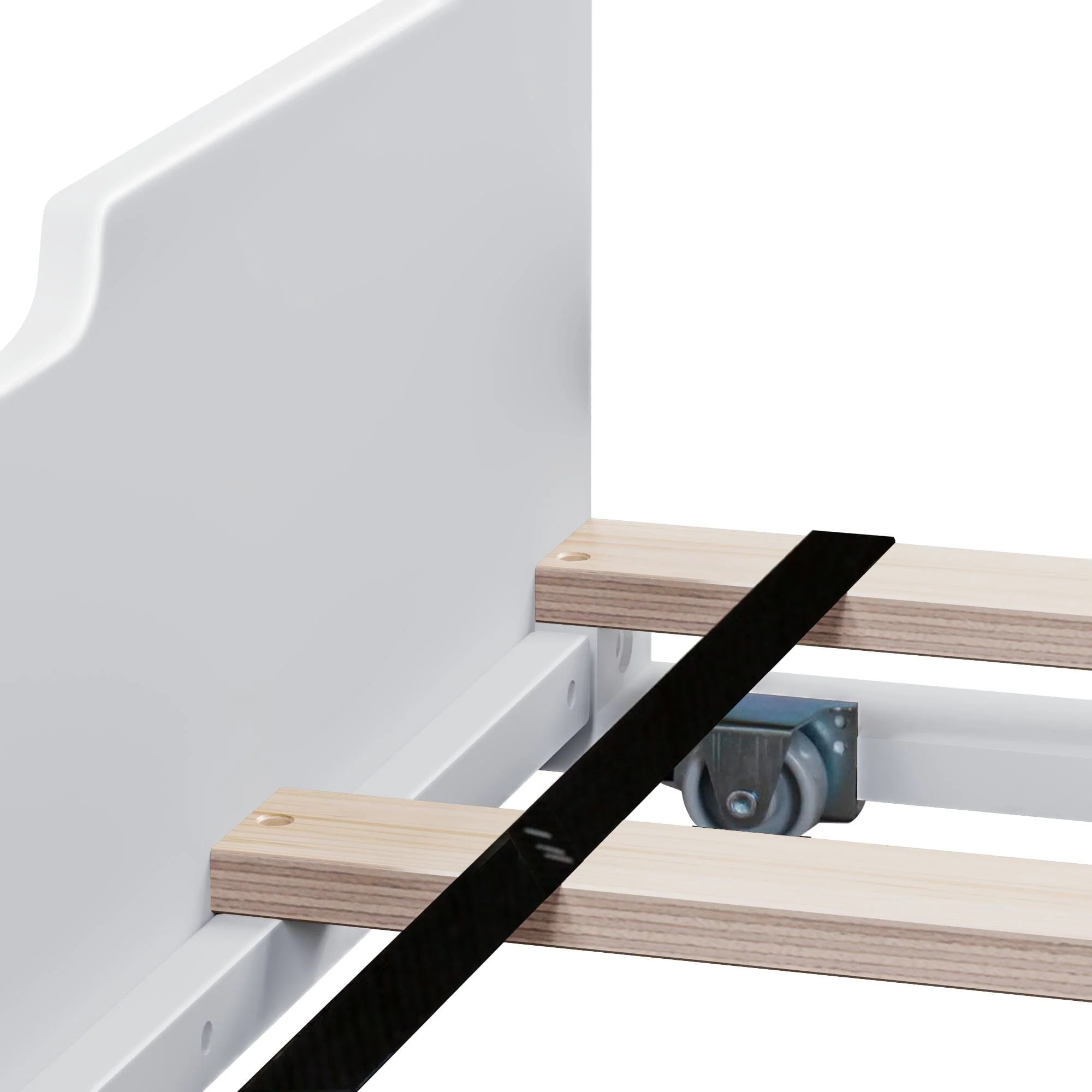 Full Slatted Bed With Trundle - Image 25