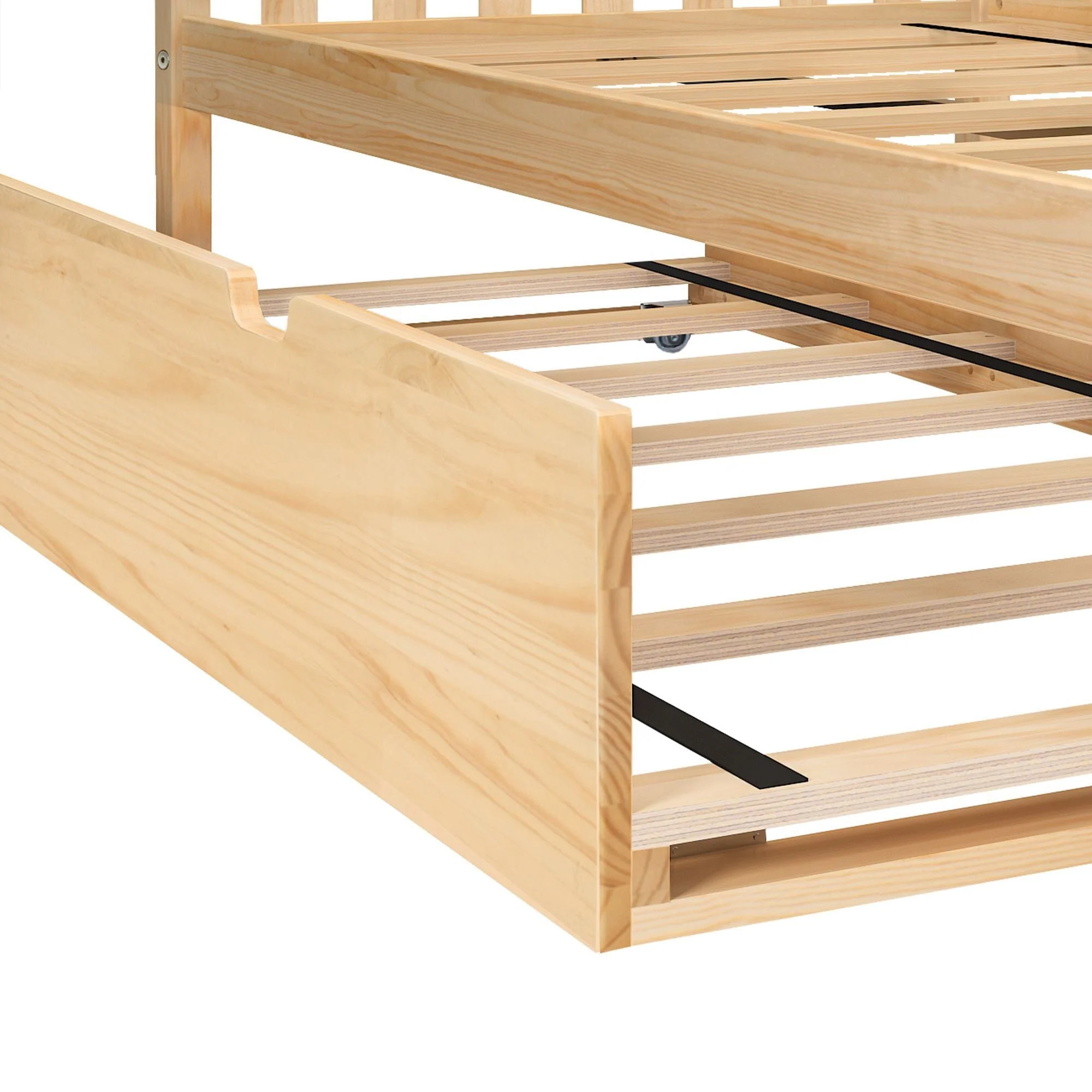 Full Slatted Bed With Trundle - Image 32