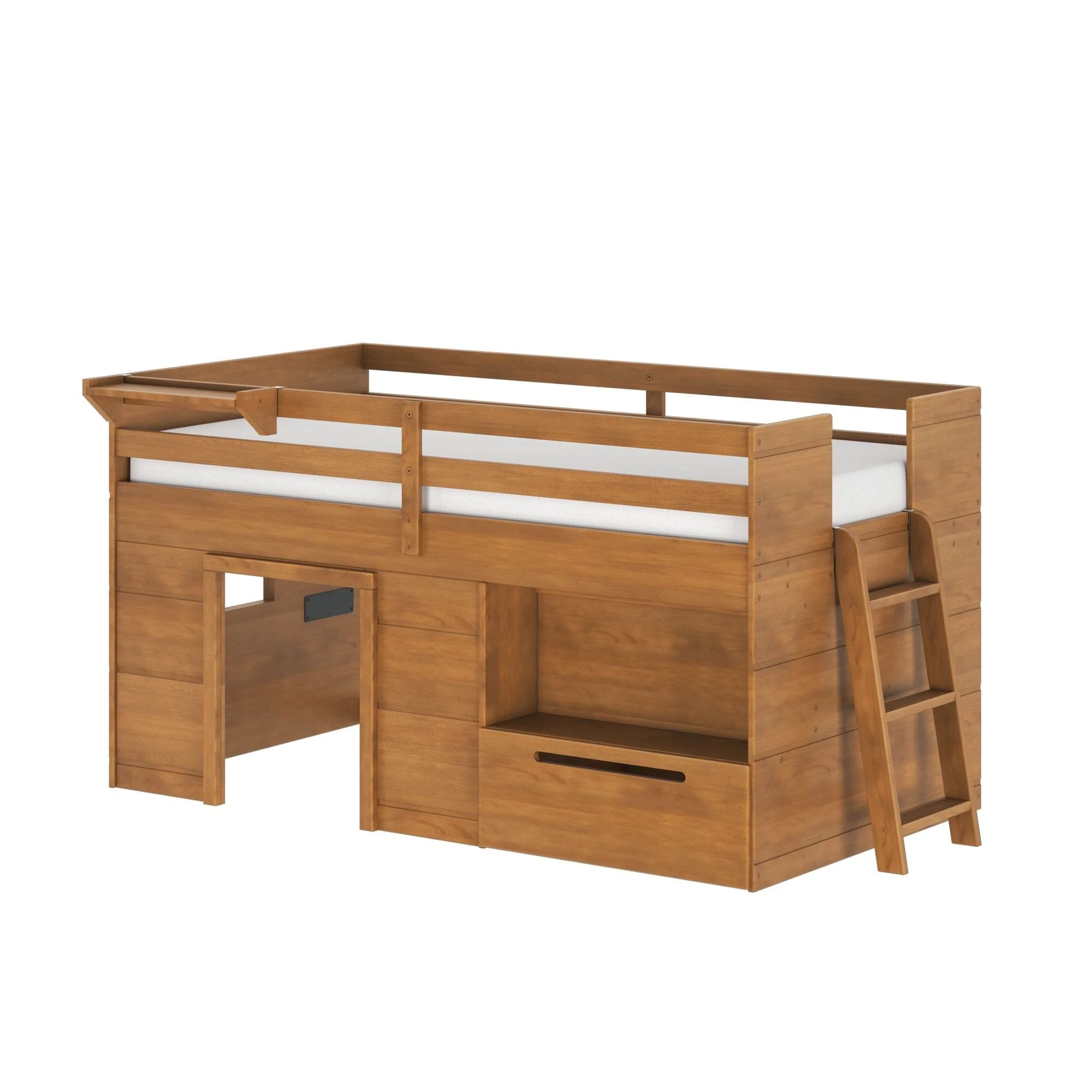 Modern Farmhouse Play & Store Low Loft Bed - Image 12