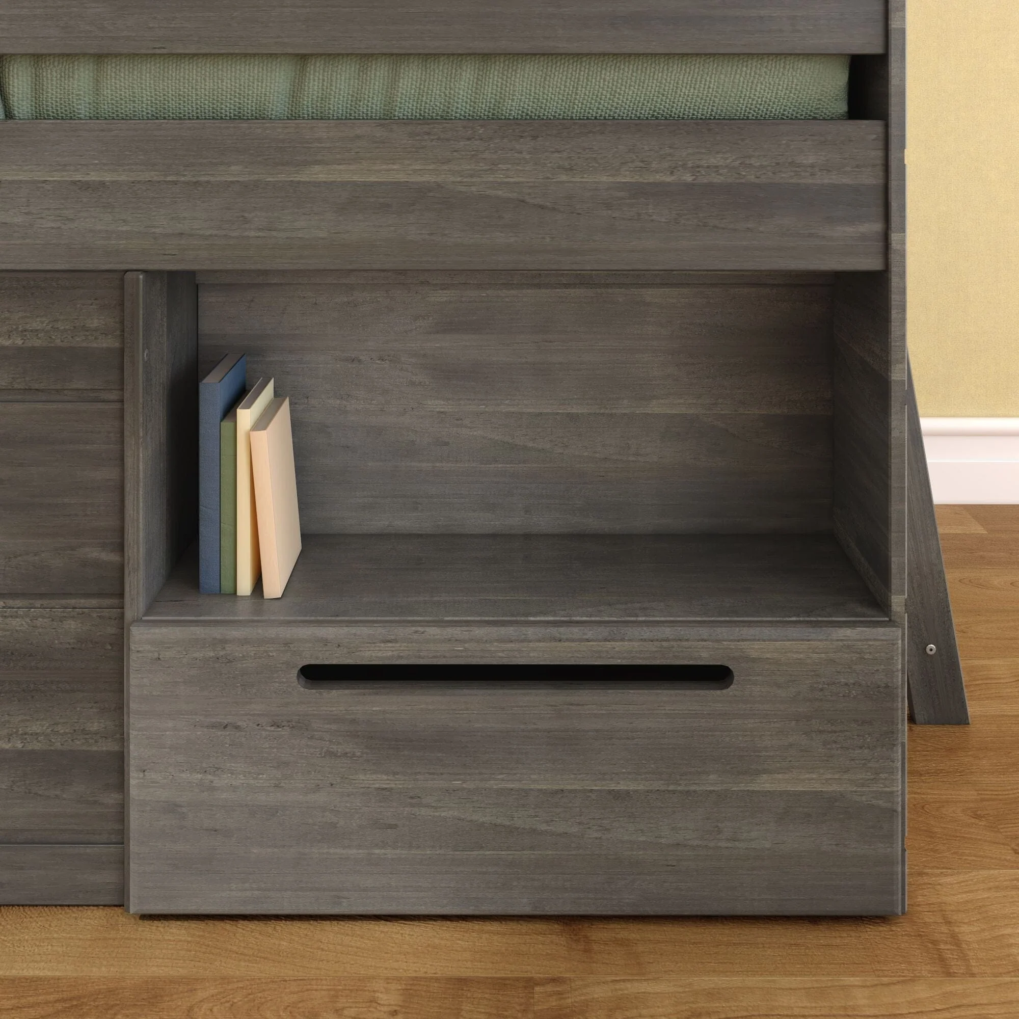 Modern Farmhouse Play & Store Low Loft Bed - Image 23