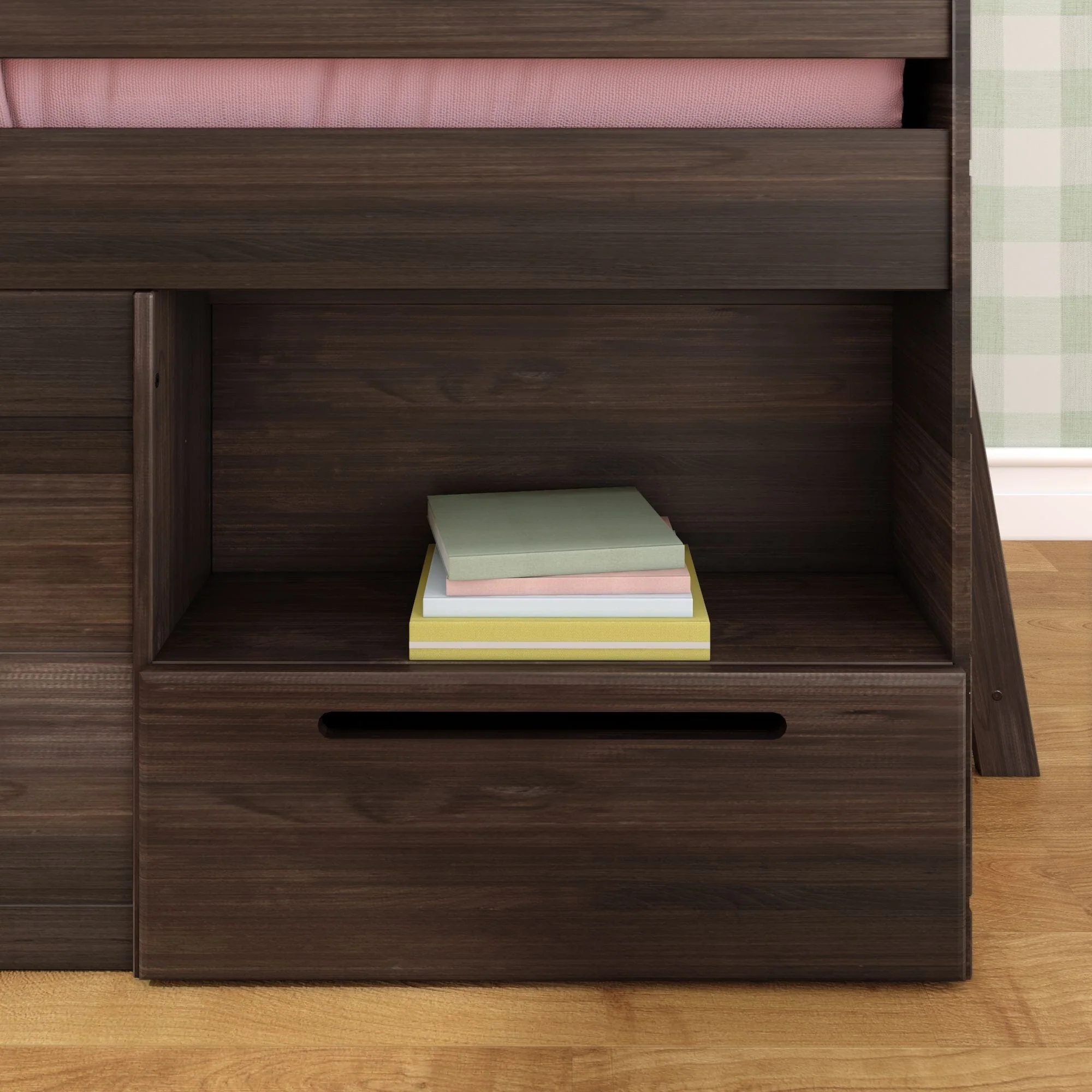 Modern Farmhouse Play & Store Low Loft Bed - Image 31
