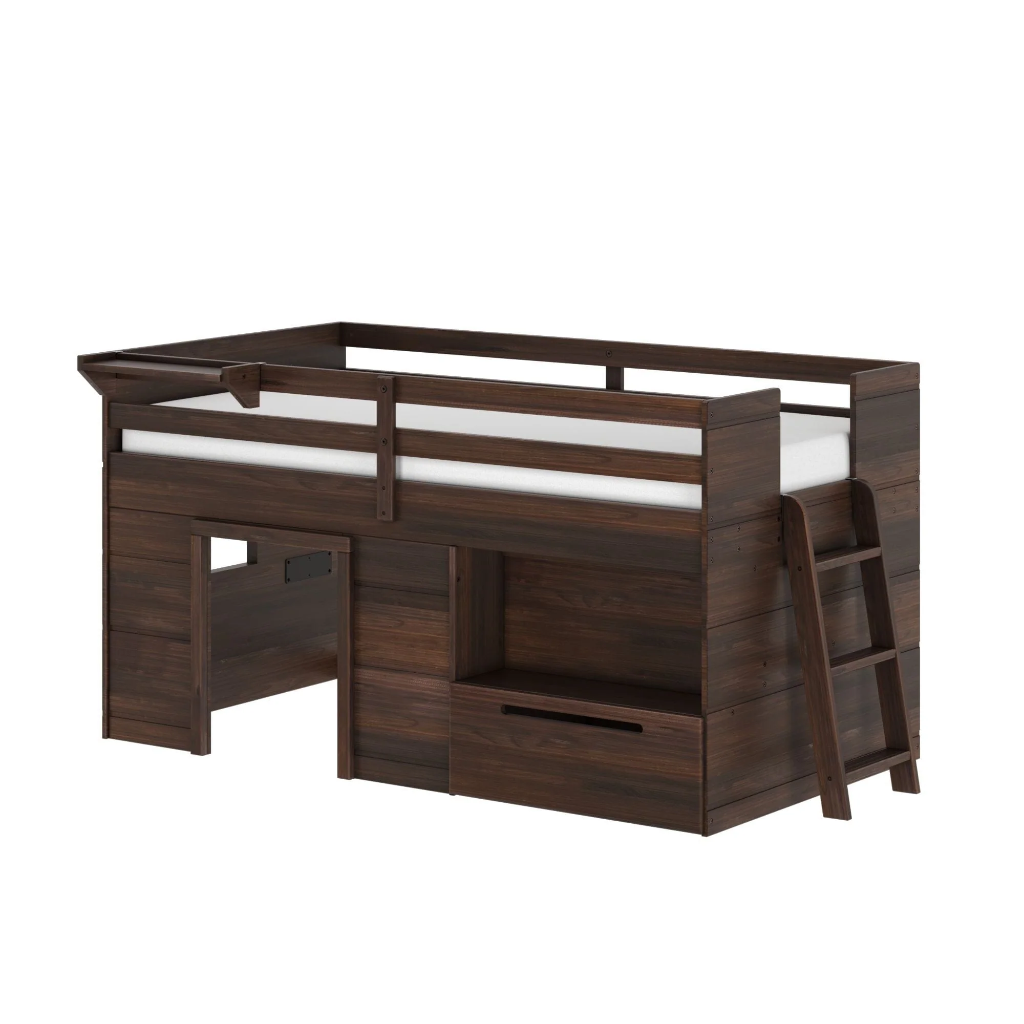 Modern Farmhouse Play & Store Low Loft Bed - Image 9