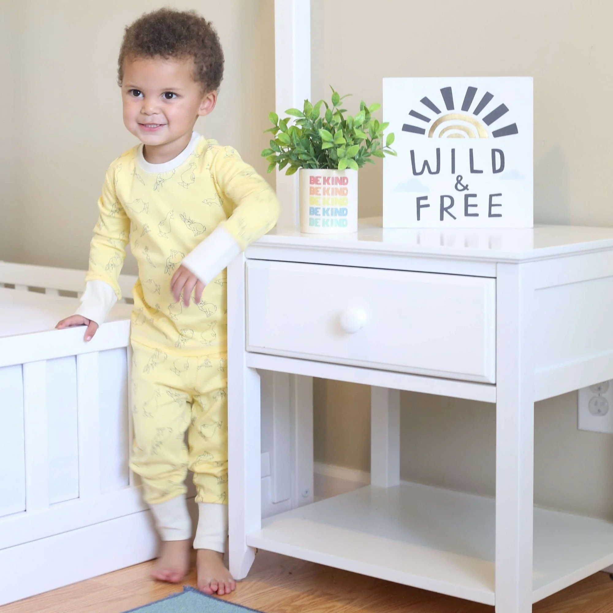 Nightstand with Drawer and Shelf - Image 31