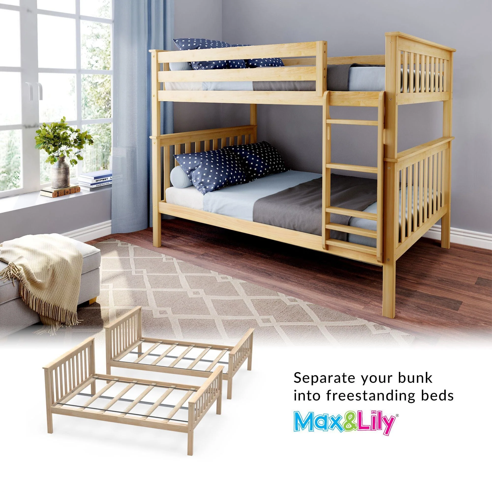 Full Over Full Bunk Bed - Image 22