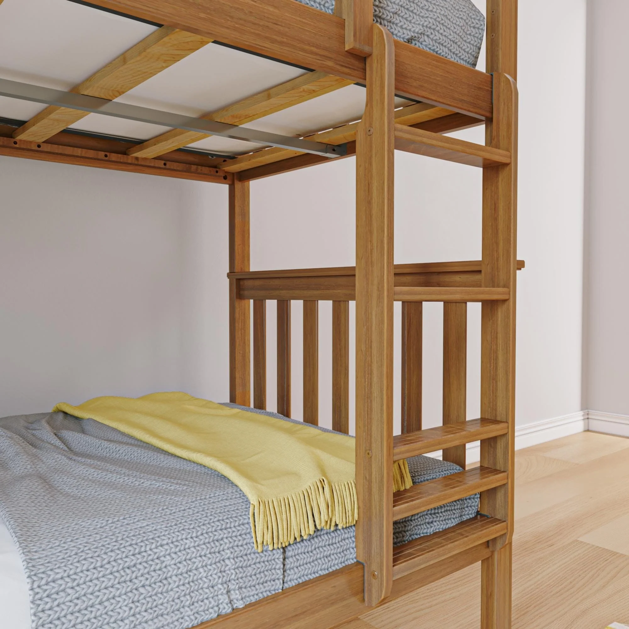 Twin Over Twin Bunk Bed - Image 19