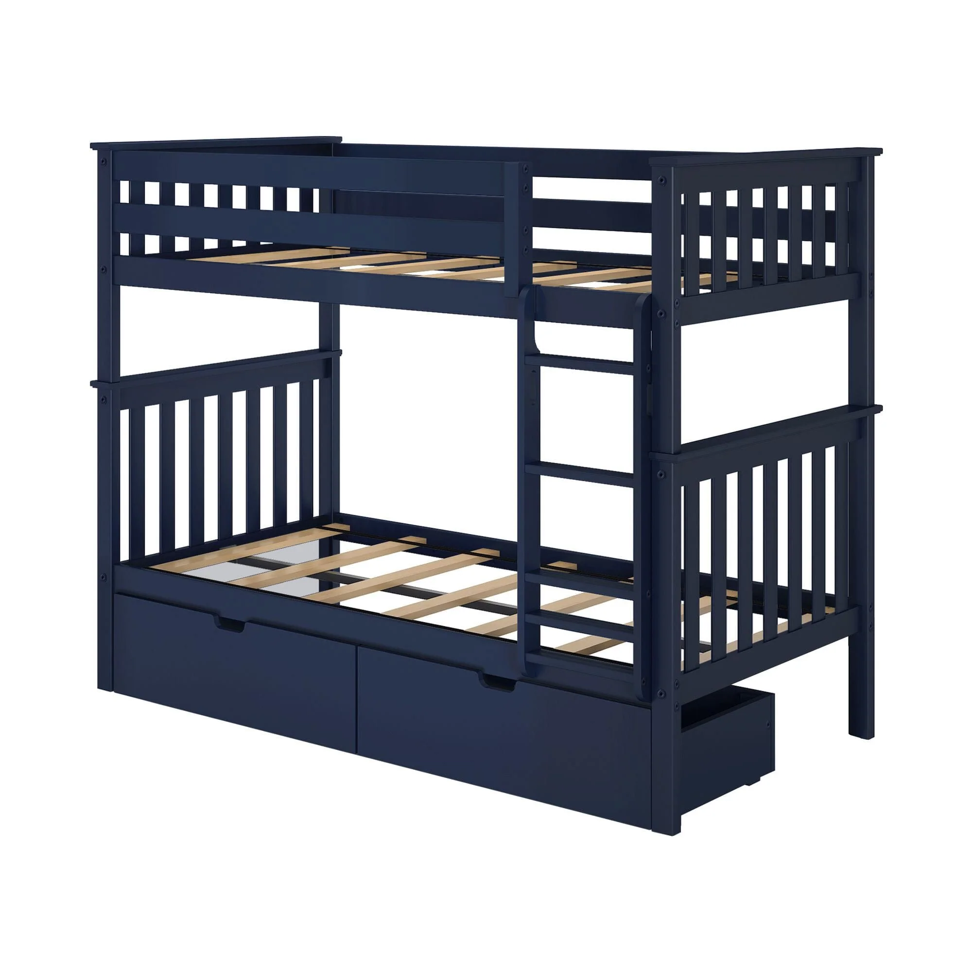 Twin Over Twin Bunk Bed With Storage Drawers - Image 12