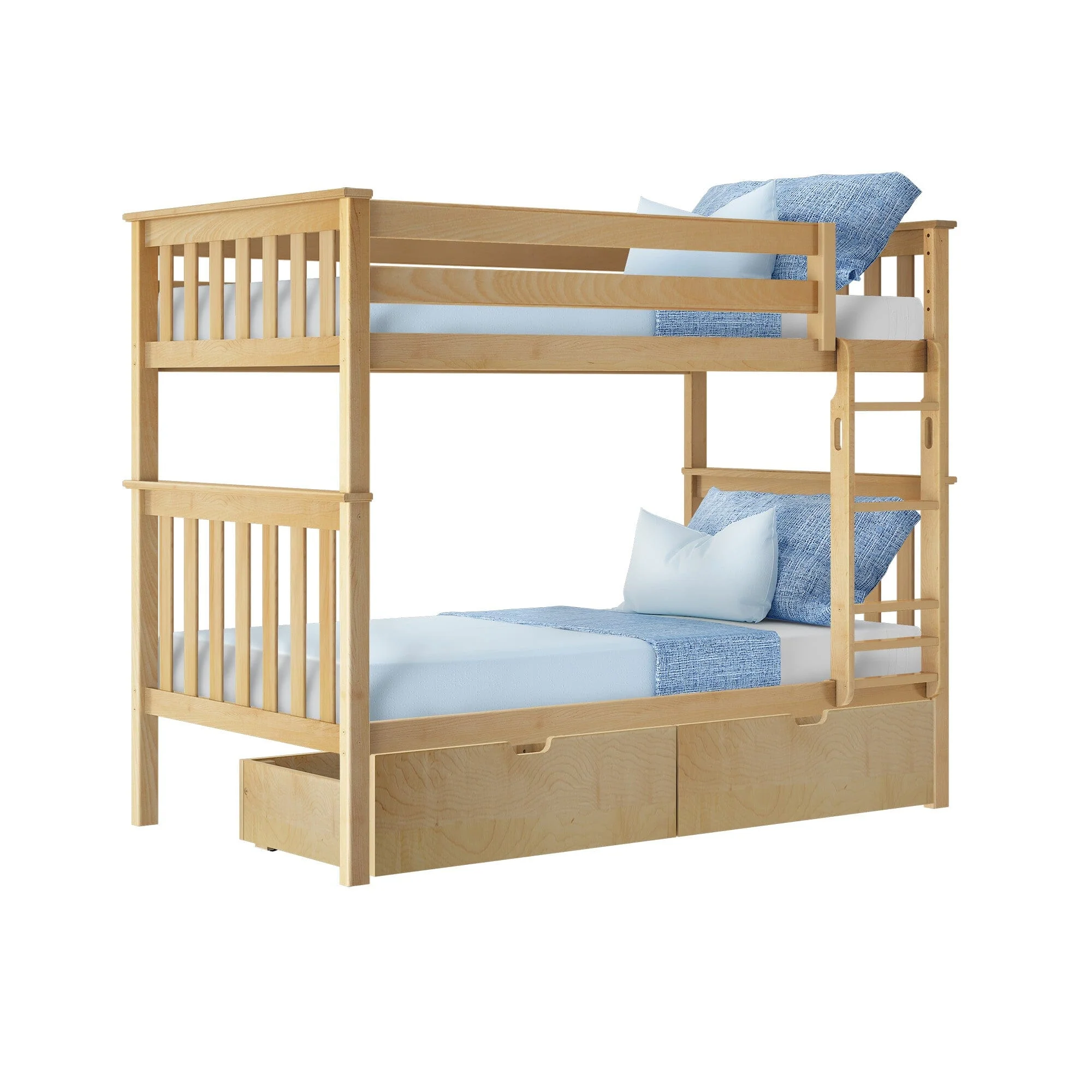 Twin Over Twin Bunk Bed With Storage Drawers - Image 7