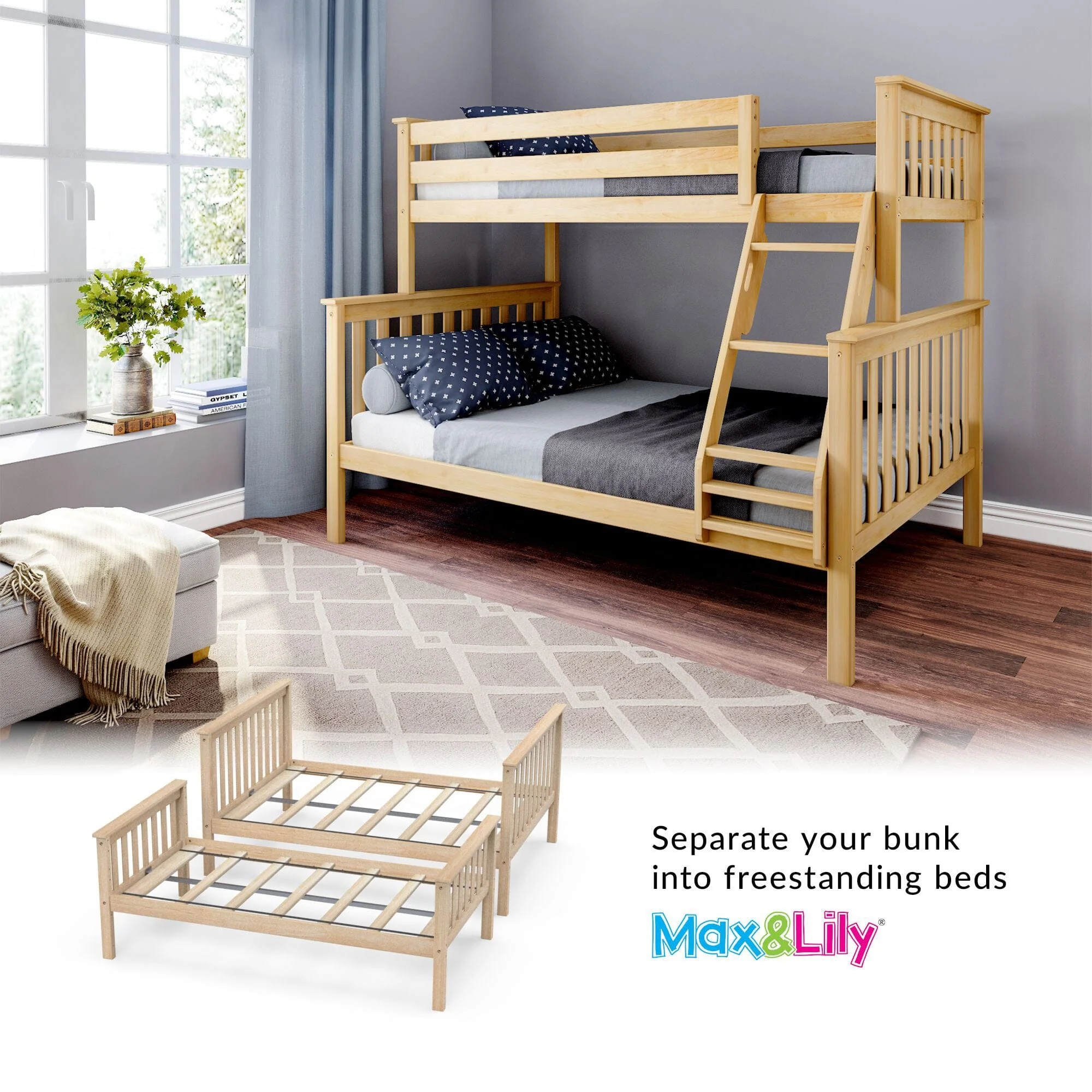 Twin Over Full Bunk Bed - Image 26