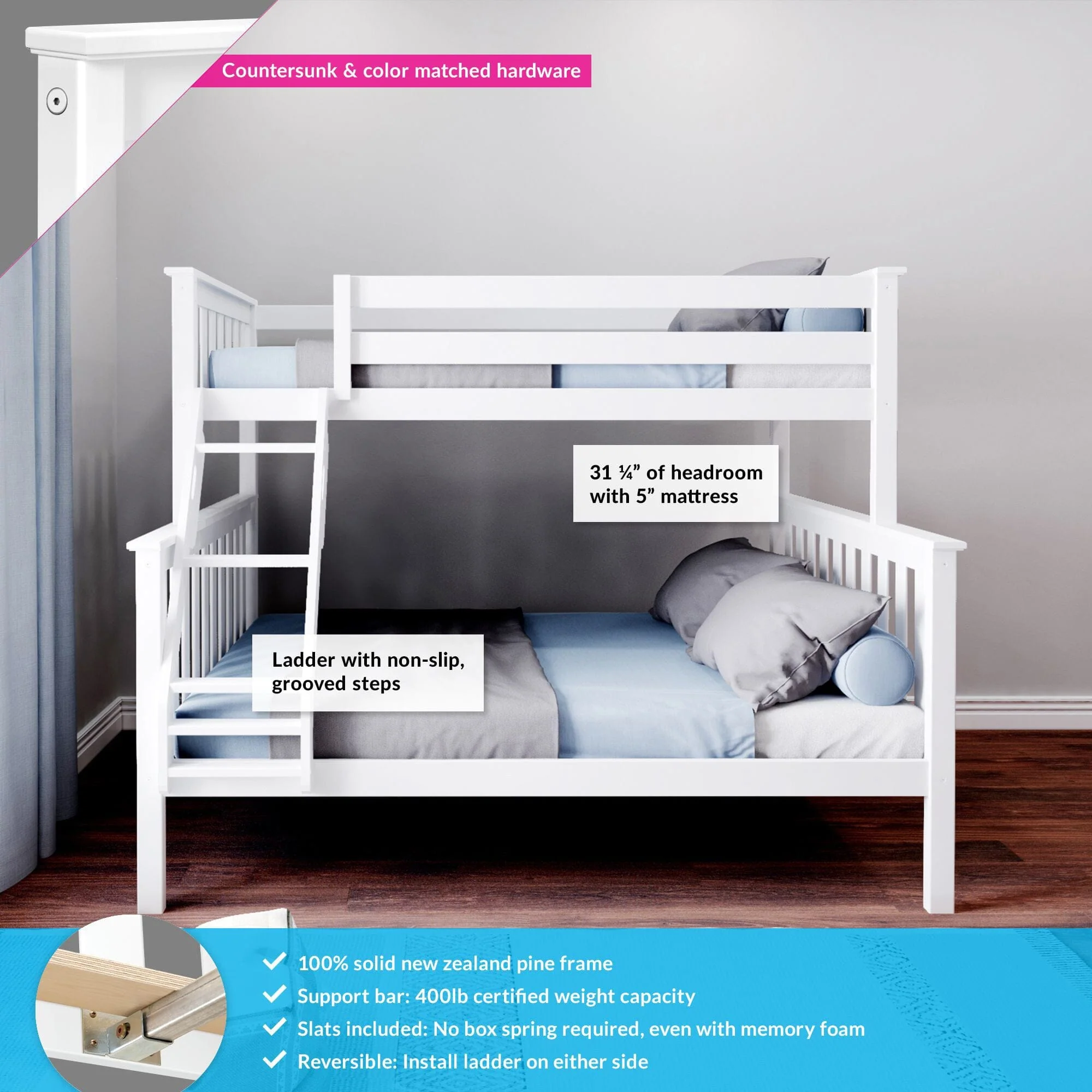 Twin Over Full Bunk Bed - Image 7