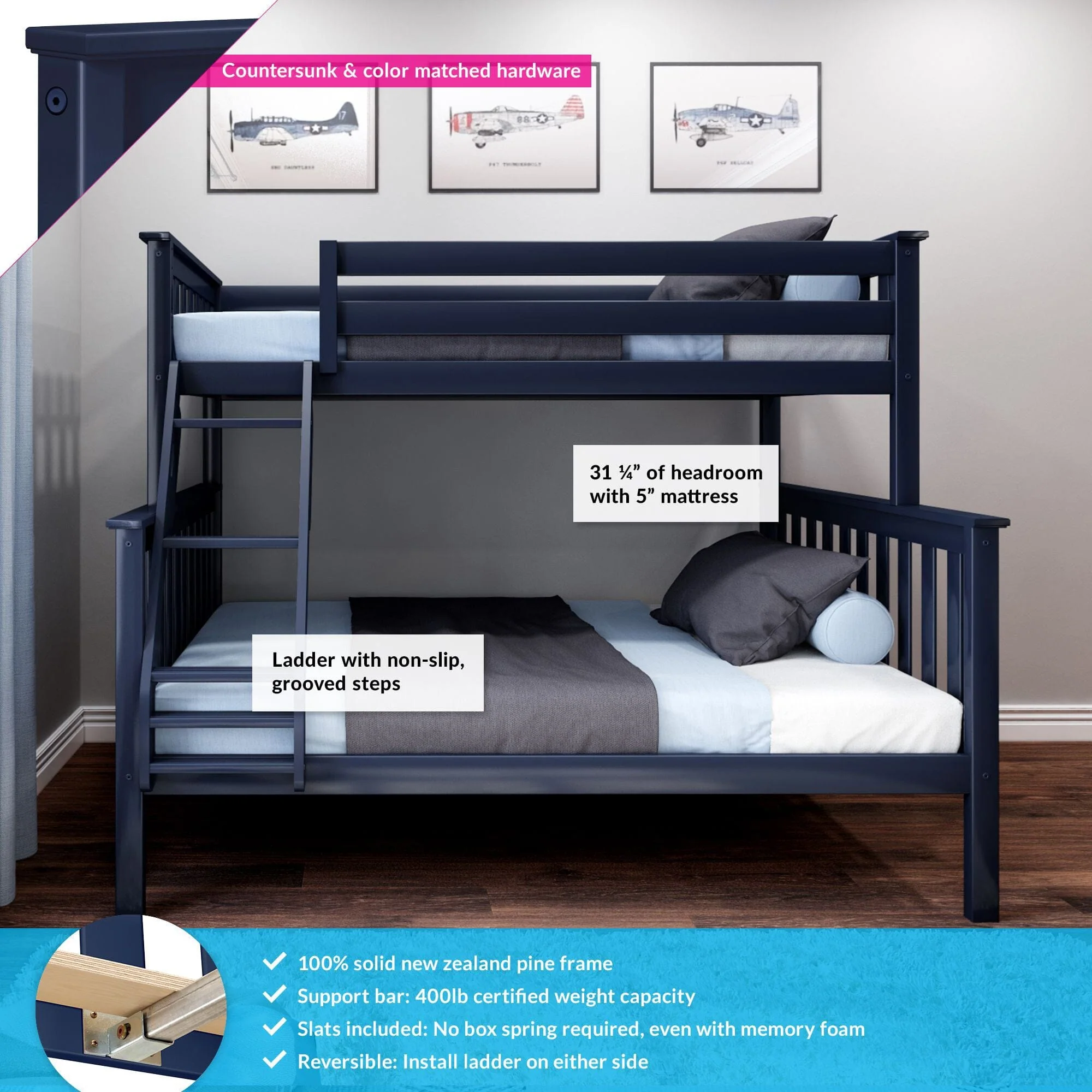 Twin Over Full Bunk Bed - Image 8