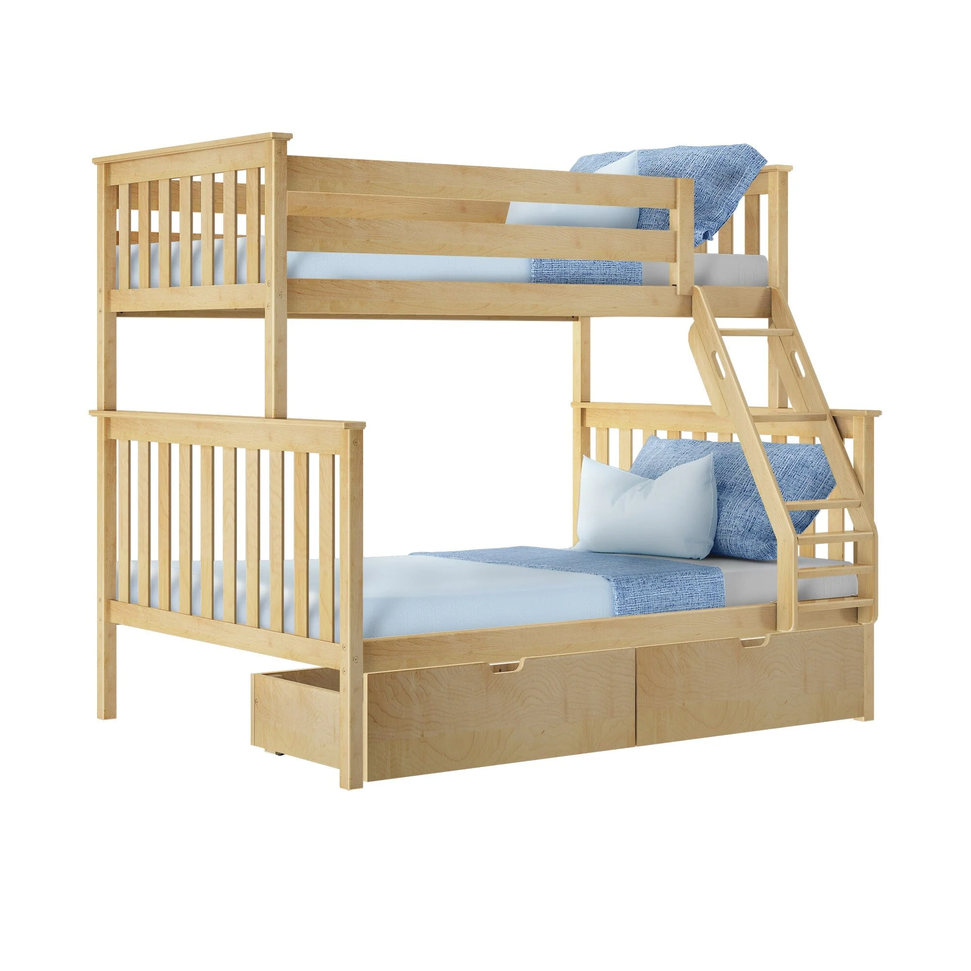 Twin Over Full Bunk Bed With Storage Drawers - Image 10