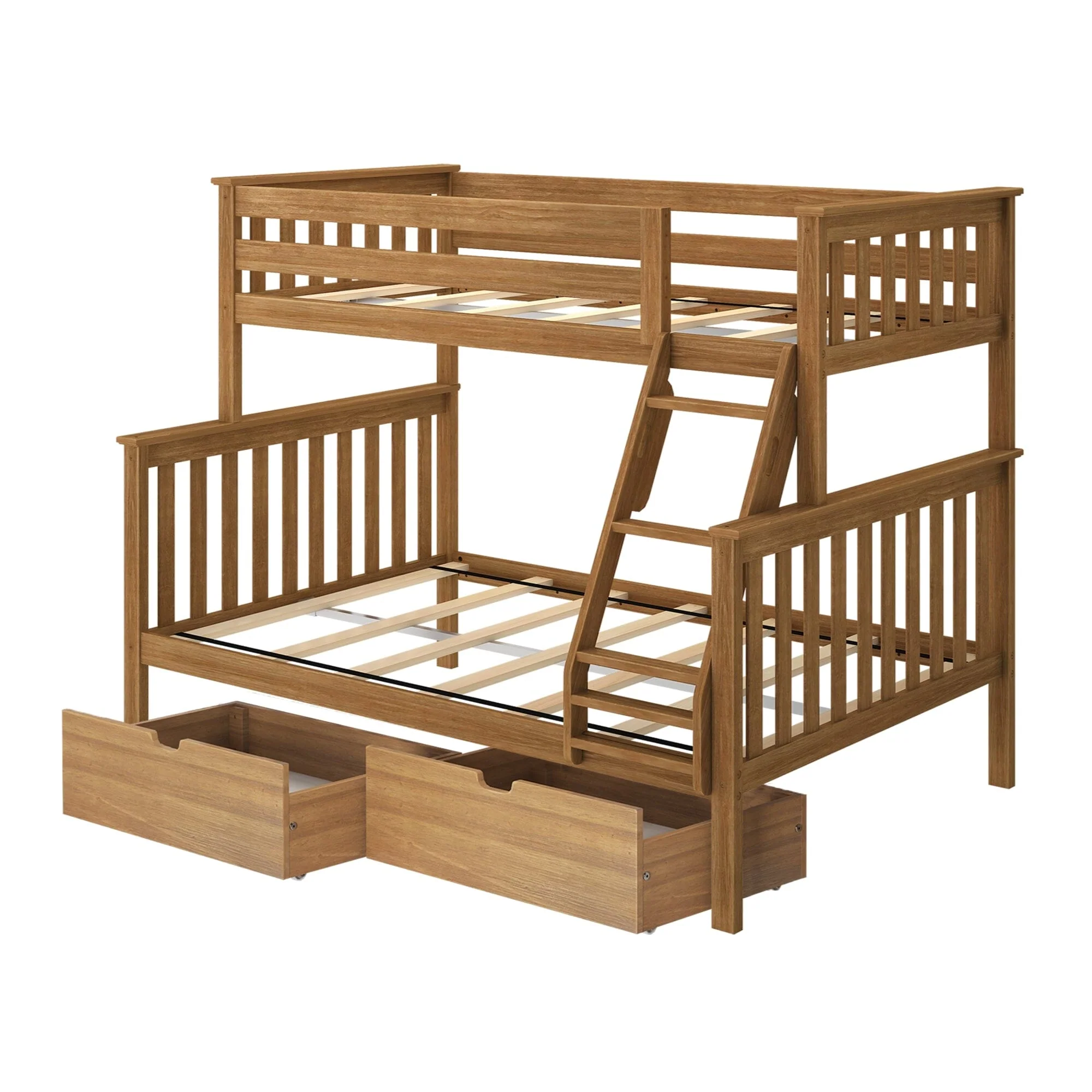 Twin Over Full Bunk Bed With Storage Drawers - Image 12