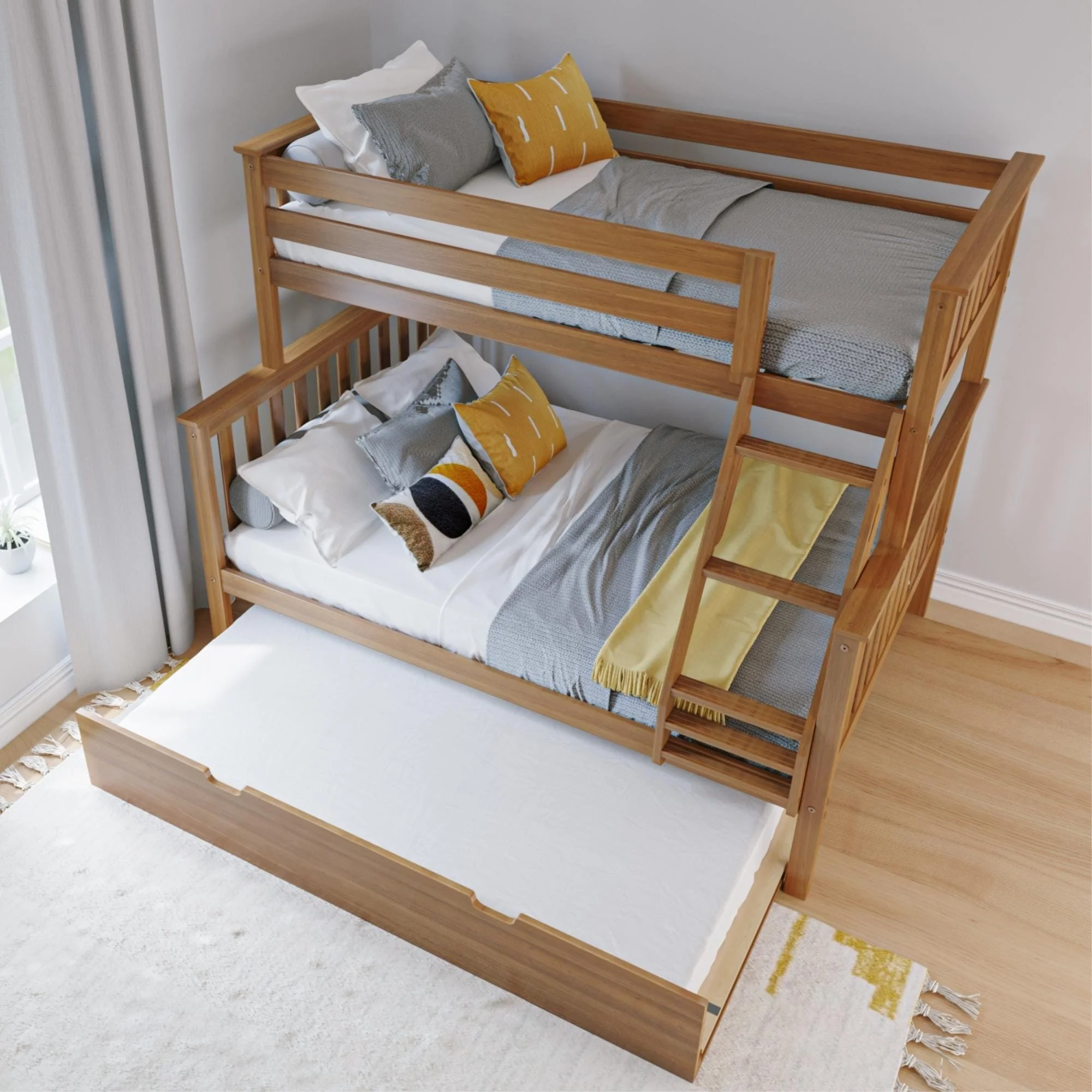 Twin Over Full Bunk Bed With Trundle - Image 29