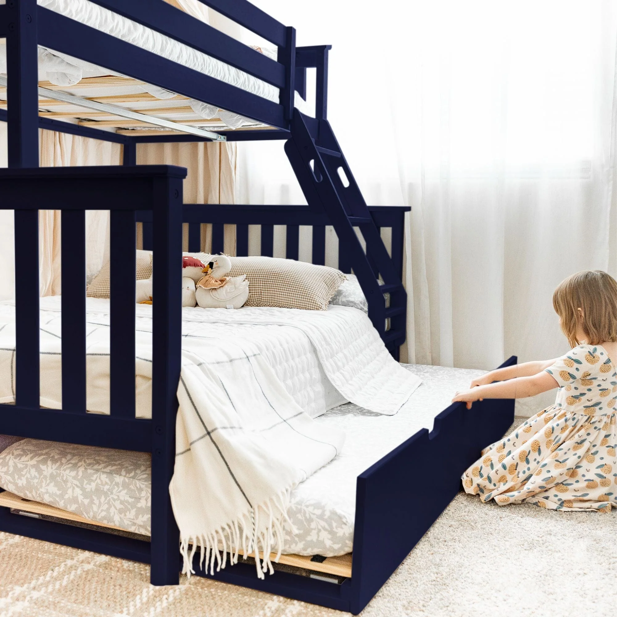Twin Over Full Bunk Bed With Trundle - Image 8